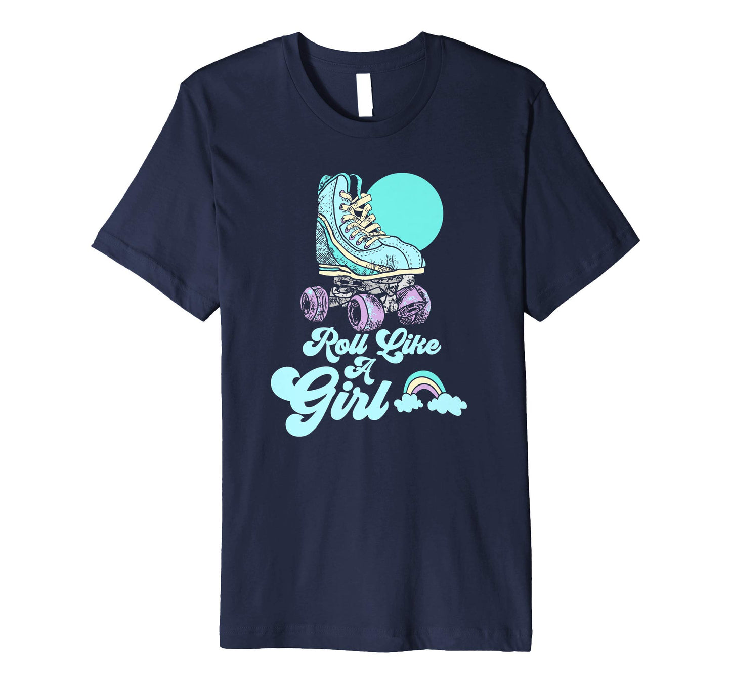Roll Like Minimalist Roller Skate T-Shirt - Minimalist Print Unisex - T-Shirt, Sweatshirt, Hoodie