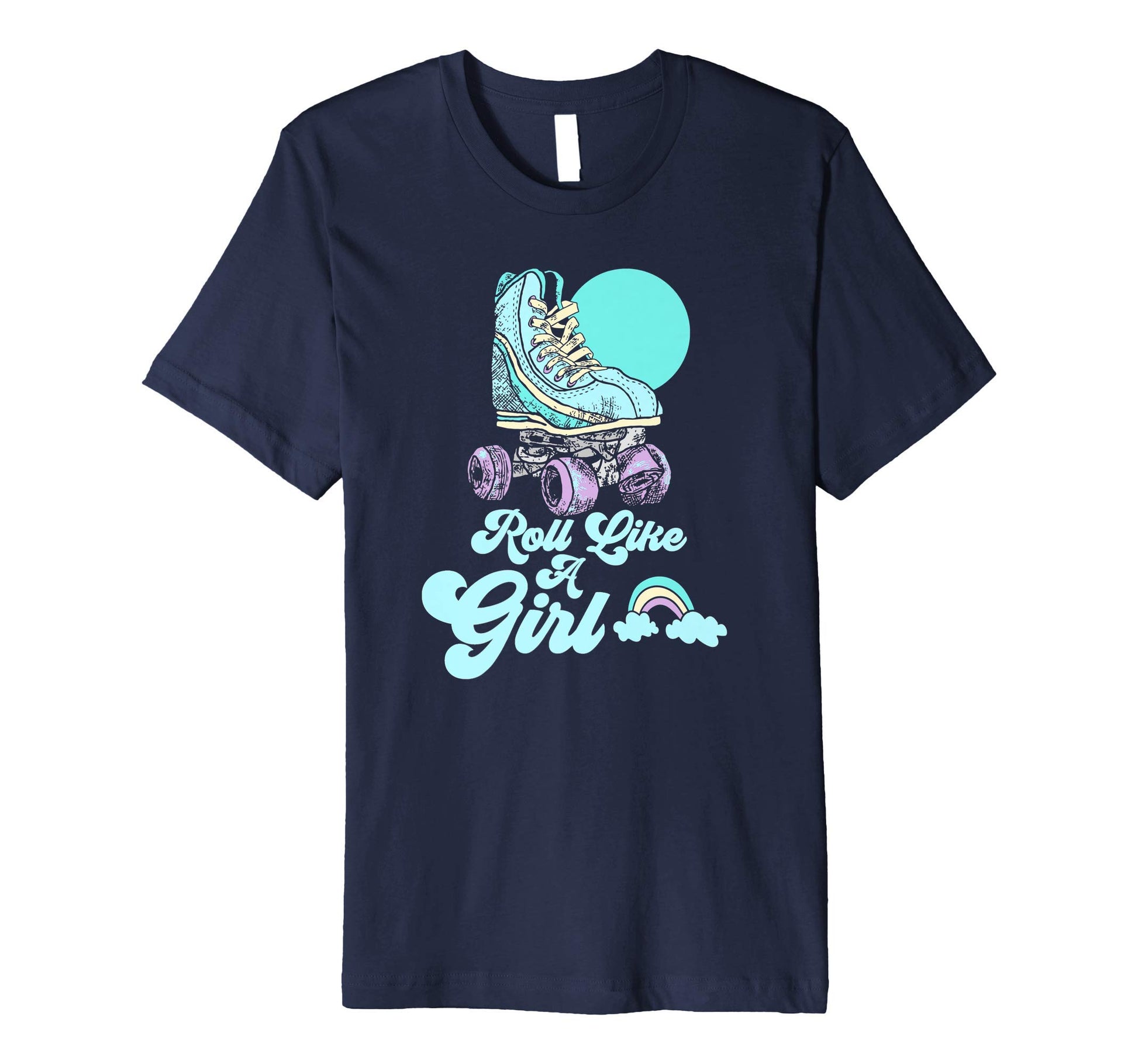 Roll Like Minimalist Roller Skate T-Shirt - Minimalist Print Unisex - T-Shirt, Sweatshirt, Hoodie