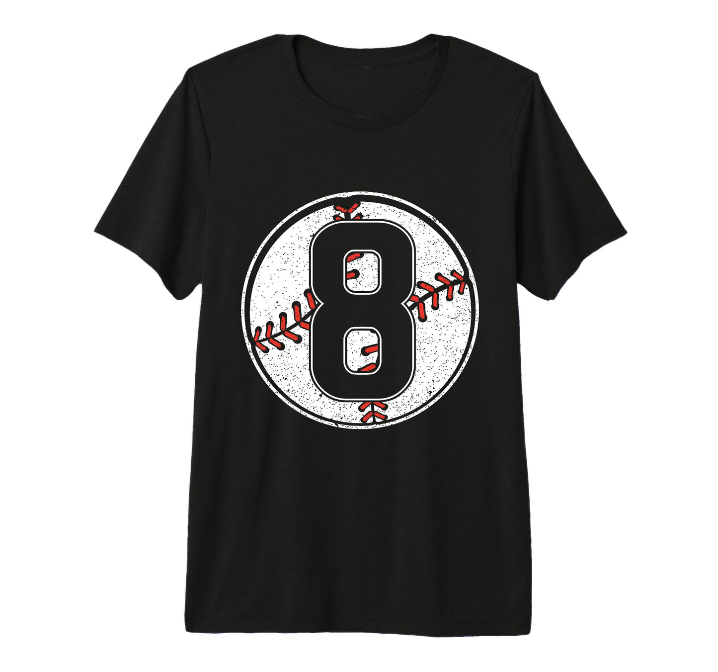 Baseball Birthday 8Th Birthday Party T-Shirt - Custom Art Print Men Women - T-Shirt, Sweatshirt, Hoodie