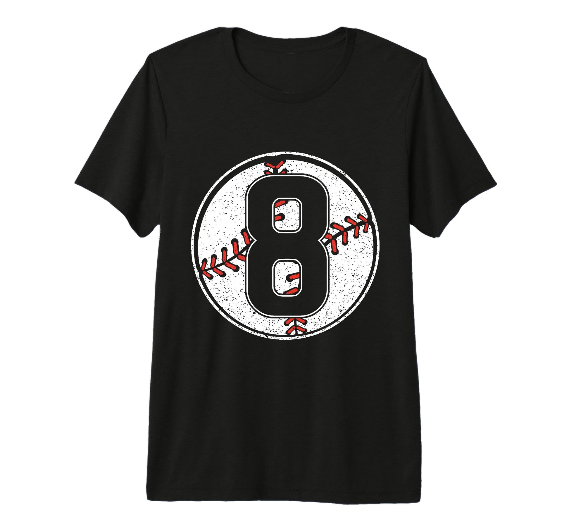 Baseball Birthday 8Th Birthday Party T-Shirt - Custom Art Print Men Women - T-Shirt, Sweatshirt, Hoodie