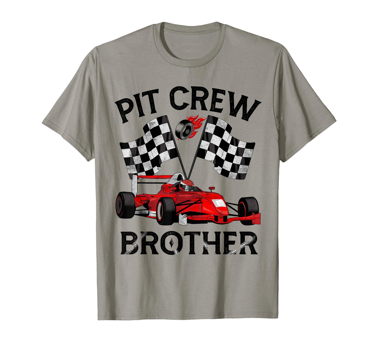 Pit Crew Brother Race Car Birthday T-Shirt - Trendy Graphic Men Women - T-Shirt, Sweatshirt, Hoodie