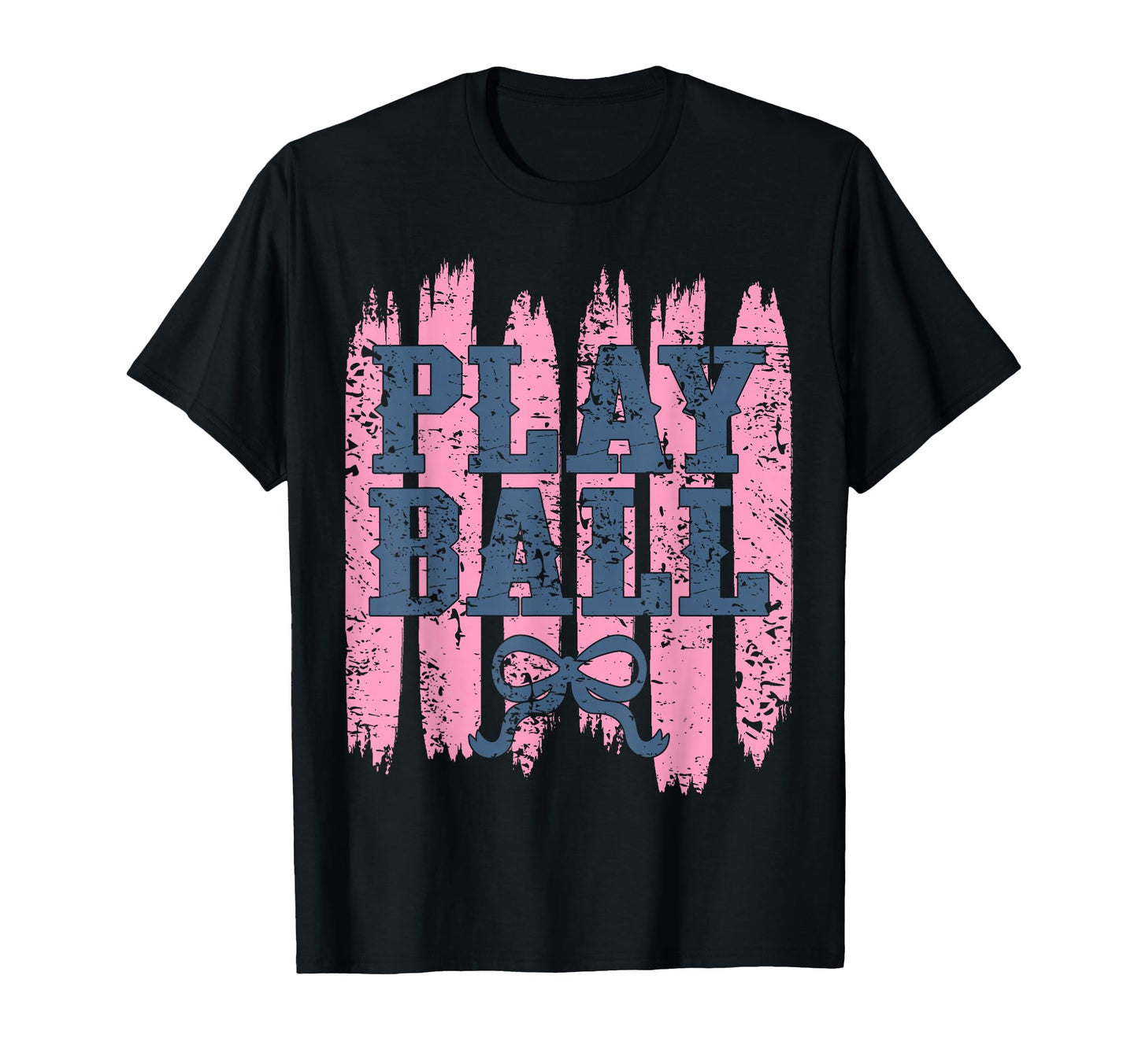 Play Ball Baseball Mom Coquette Bow T-Shirt - Minimalist Print for Adults - T-Shirt, Sweatshirt, Hoodie