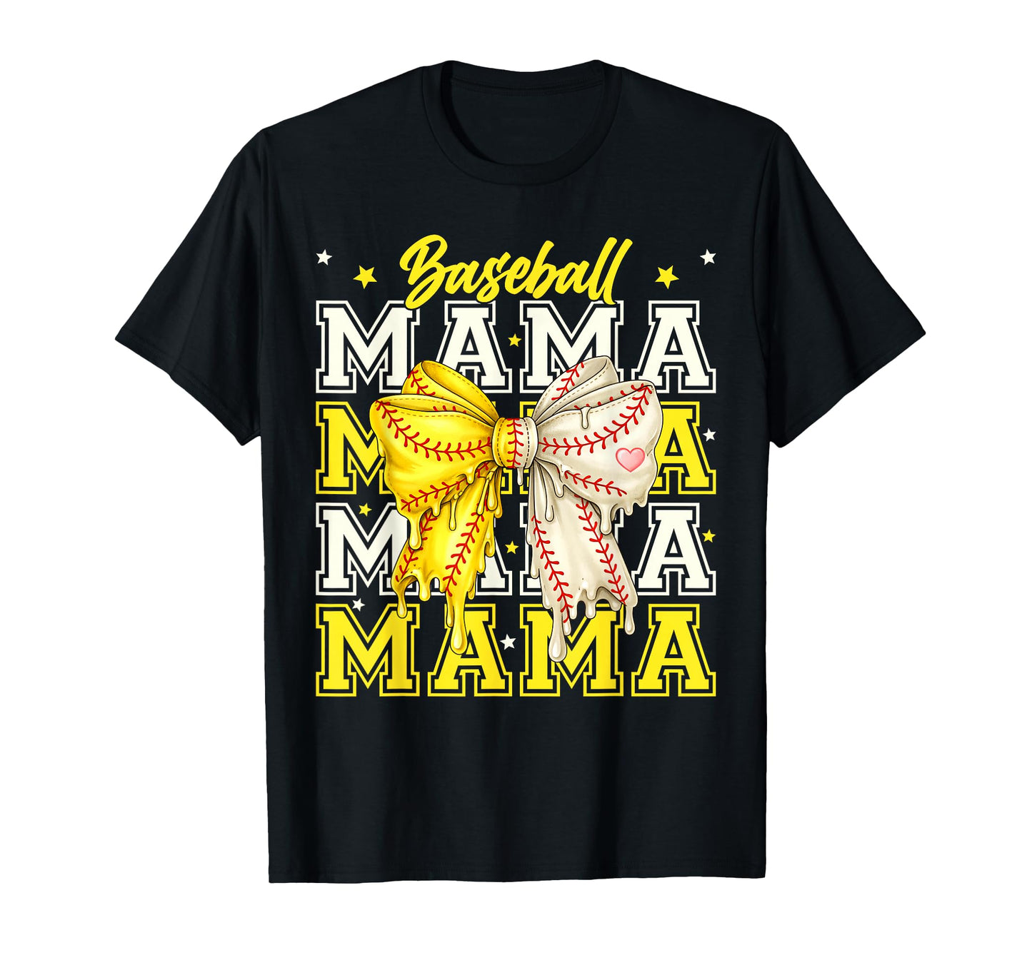 Baseball Softball Bow Coquette Baseball T-Shirt - Trendy Graphic Unisex - T-Shirt, Sweatshirt, Hoodie