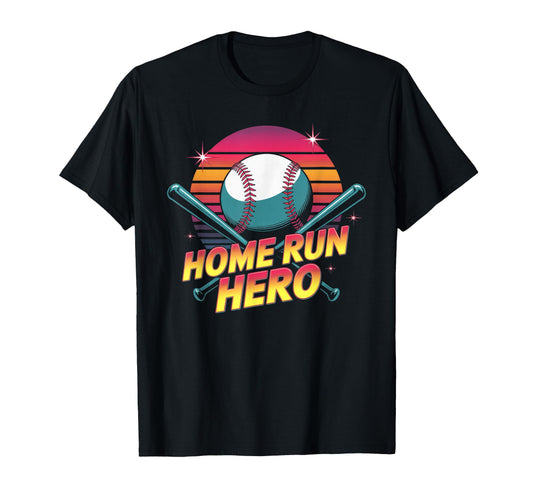 Baseball Drip Baseball Home Run Hero T-Shirt - Casual Everyday Wear Unisex - T-Shirt, Sweatshirt, Hoodie