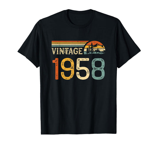 68Th Birthday 1958 68 Years Old Bday T-Shirt - Graphic Print for Adults - T-Shirt, Sweatshirt, Hoodie