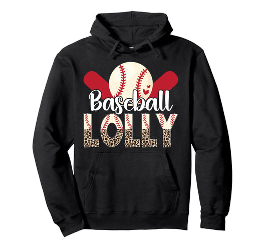 Baseball Lolly Leopard Lolly Baseball Hoodie - Graphic Print for Adults - T-Shirt, Sweatshirt, Hoodie
