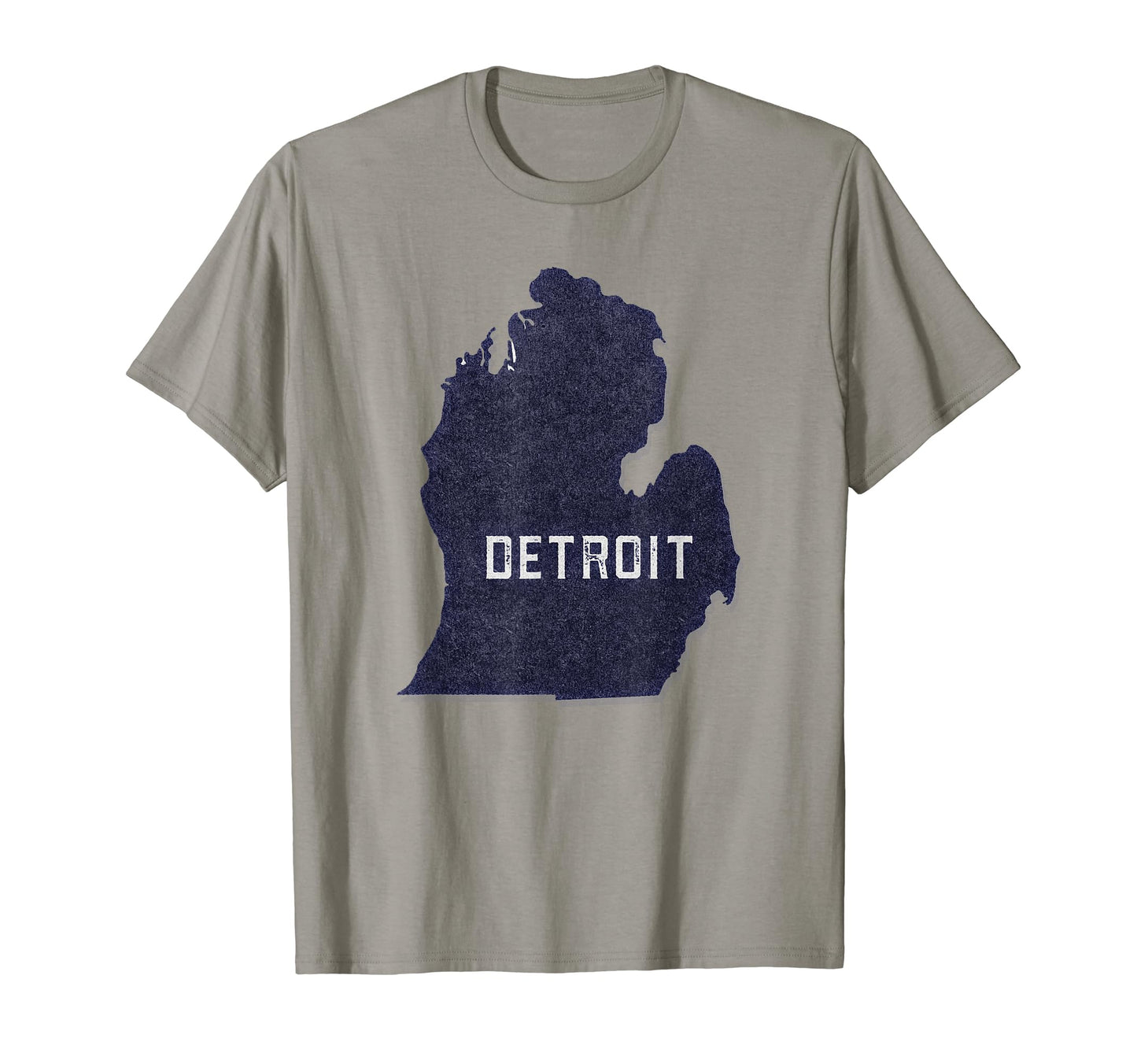 Detroit Matchbook Texture Mitten Map T-Shirt - Fun Novelty Design Men Women - T-Shirt, Sweatshirt, Hoodie