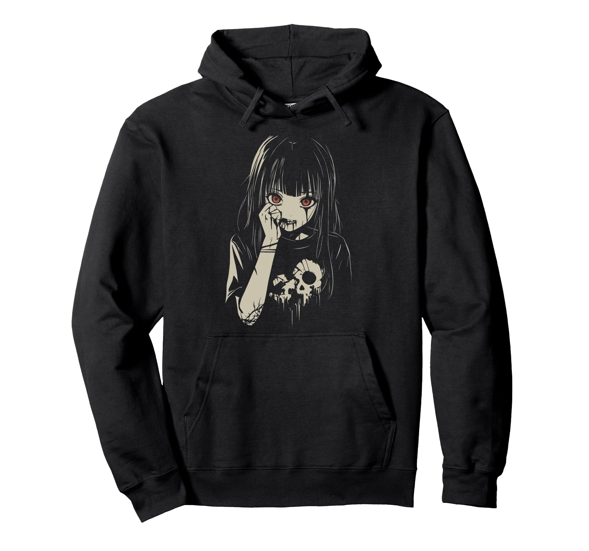 Anime Horror Aesthetic Soft Grunge Hoodie - Casual Everyday Wear Unisex - T-Shirt, Sweatshirt, Hoodie