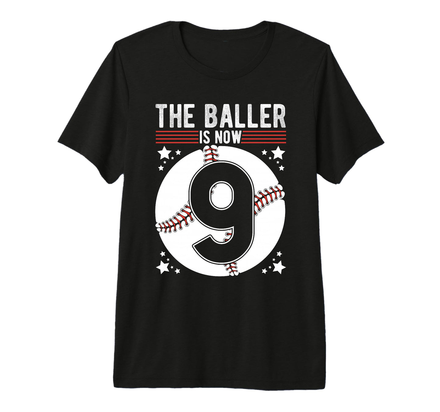 This Baller Is Now 9Th Birthday T-Shirt - Aesthetic Graphic for Adults - T-Shirt, Sweatshirt, Hoodie