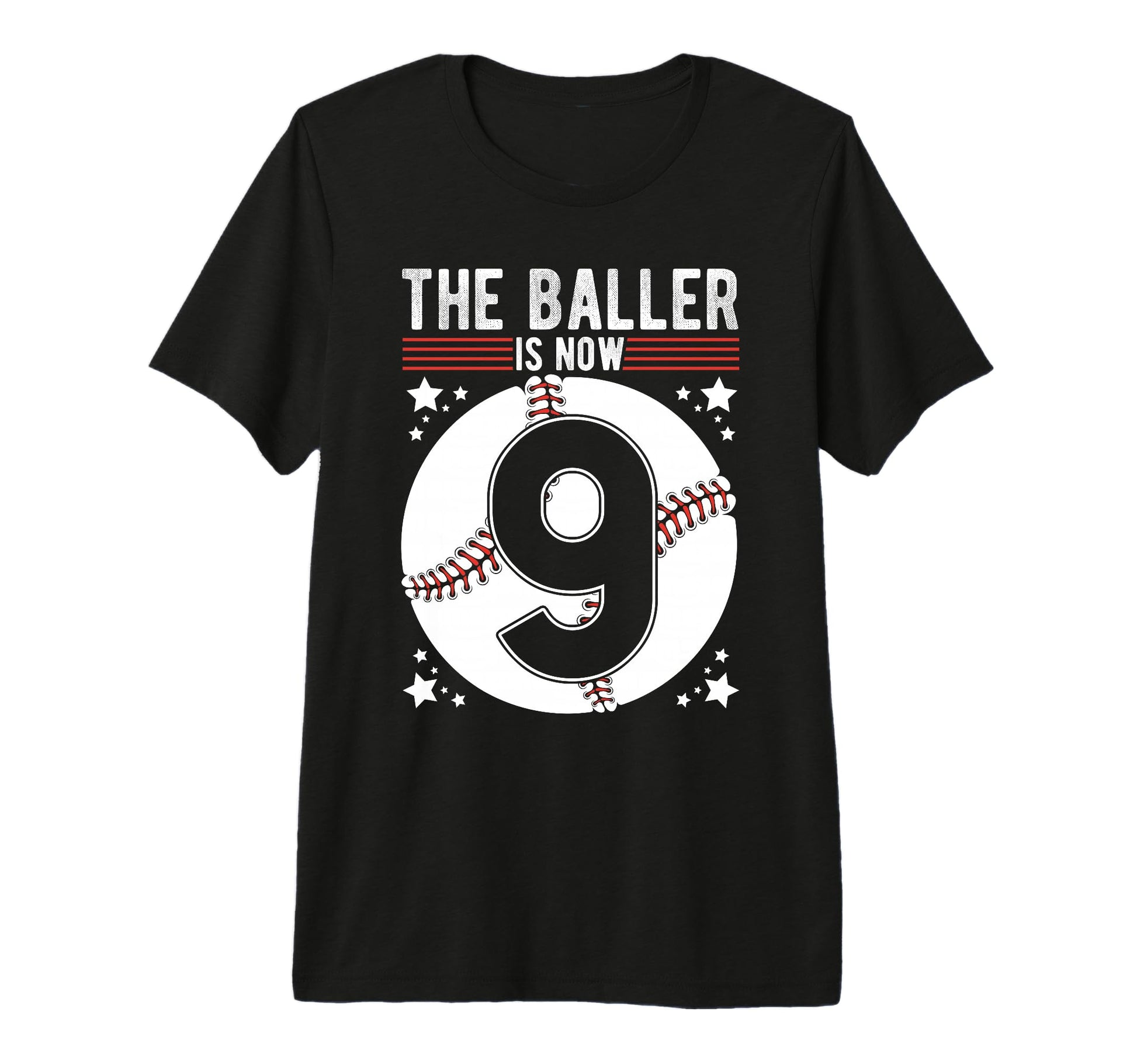 This Baller Is Now 9Th Birthday T-Shirt - Aesthetic Graphic for Adults - T-Shirt, Sweatshirt, Hoodie