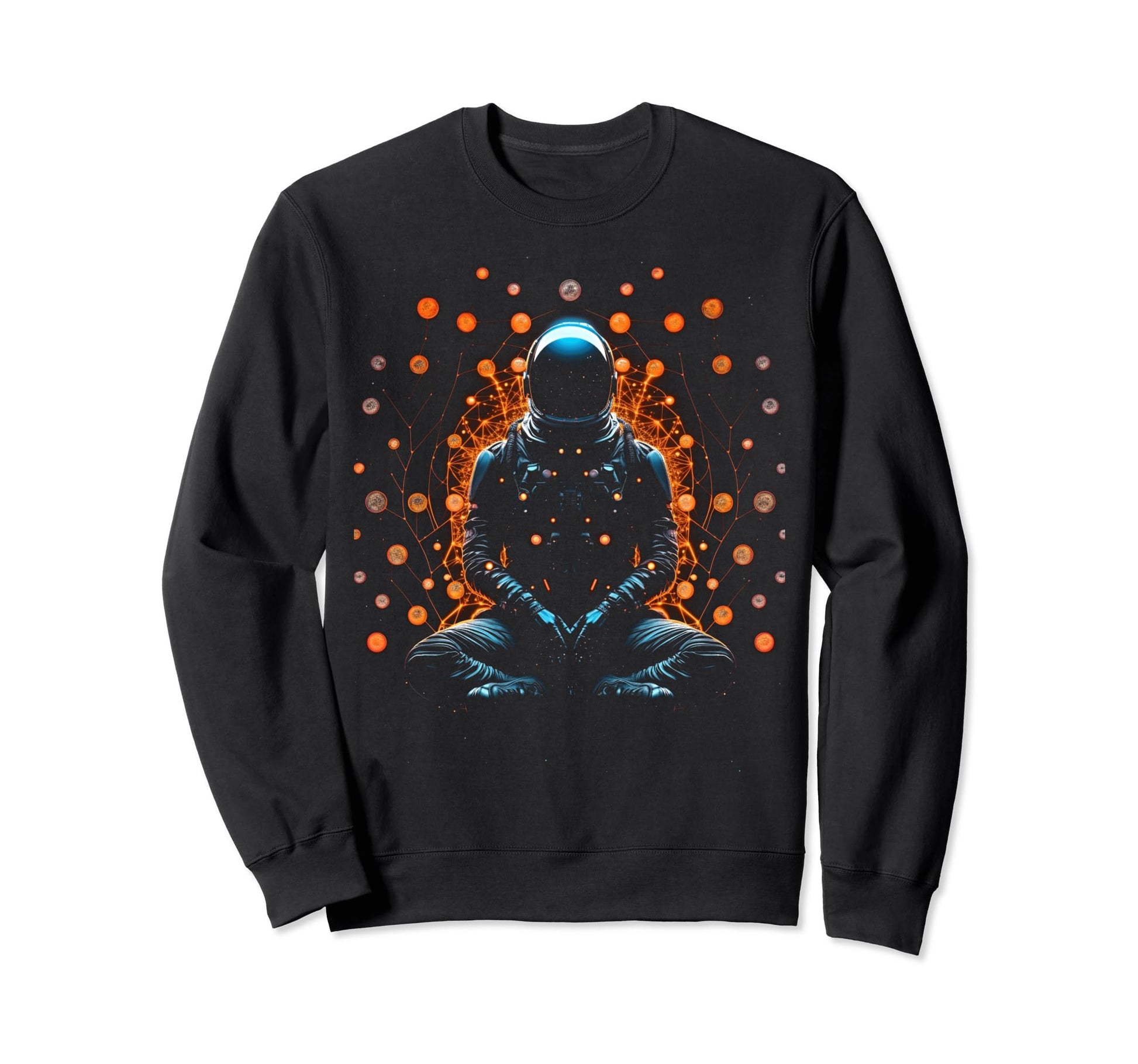 Synthwave Astronaut Cyberpunk Sweatshirt - Fun Novelty Design for Adults - T-Shirt, Sweatshirt, Hoodie