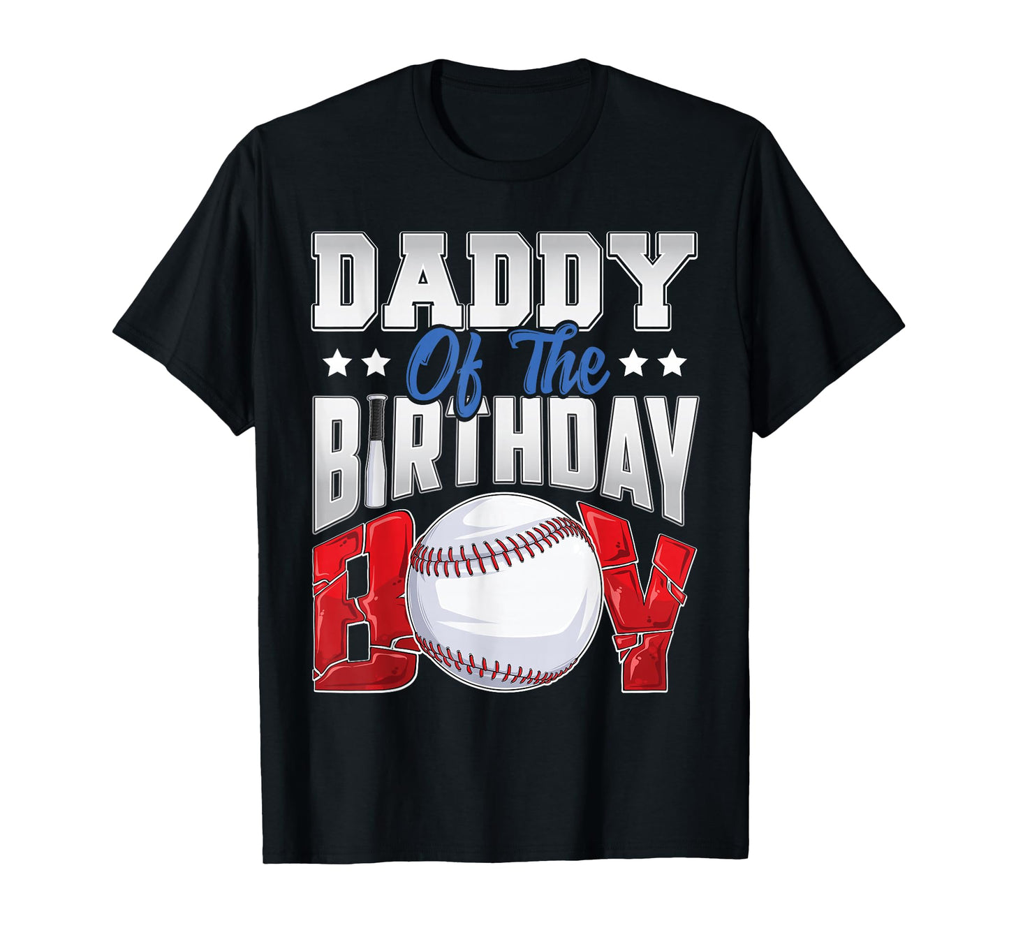 Daddy Baseball Birthday Family Baller B T-Shirt - Trendy Graphic Unisex - T-Shirt, Sweatshirt, Hoodie