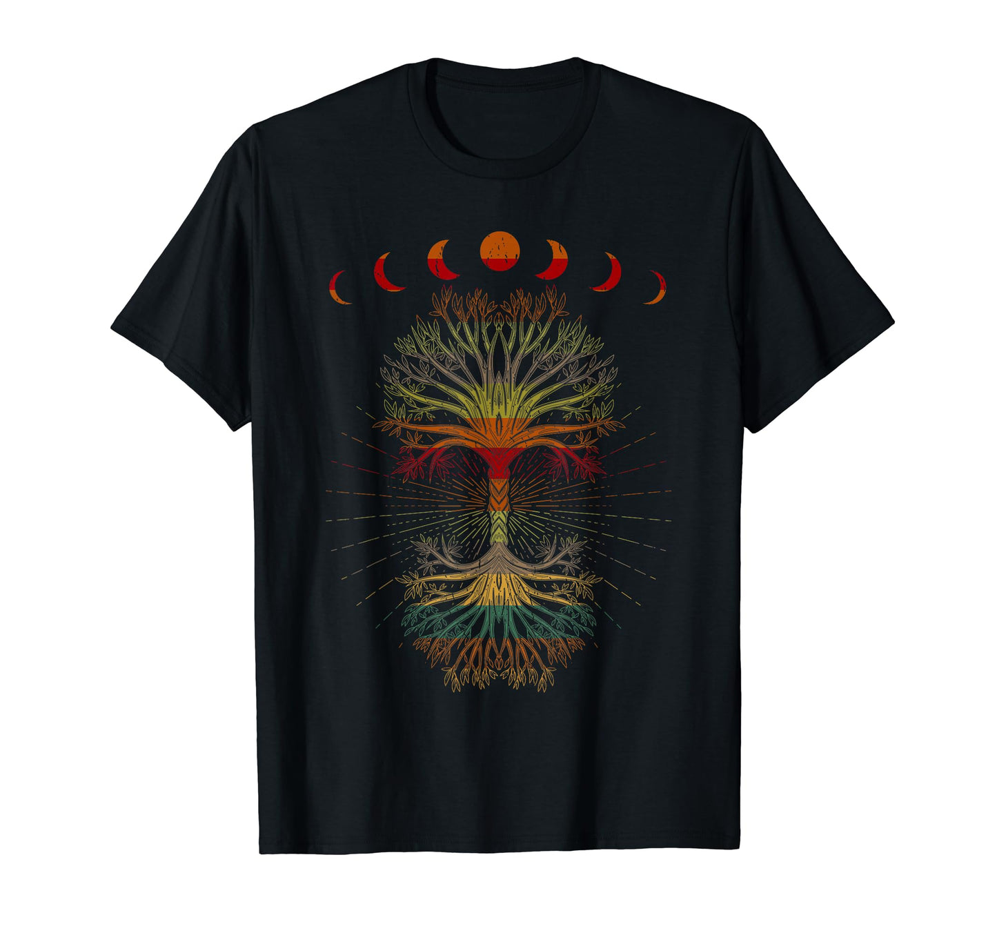 Moon Hippie 60S 70S Vibe Trees Life T-Shirt - Aesthetic Graphic Unisex - T-Shirt, Sweatshirt, Hoodie
