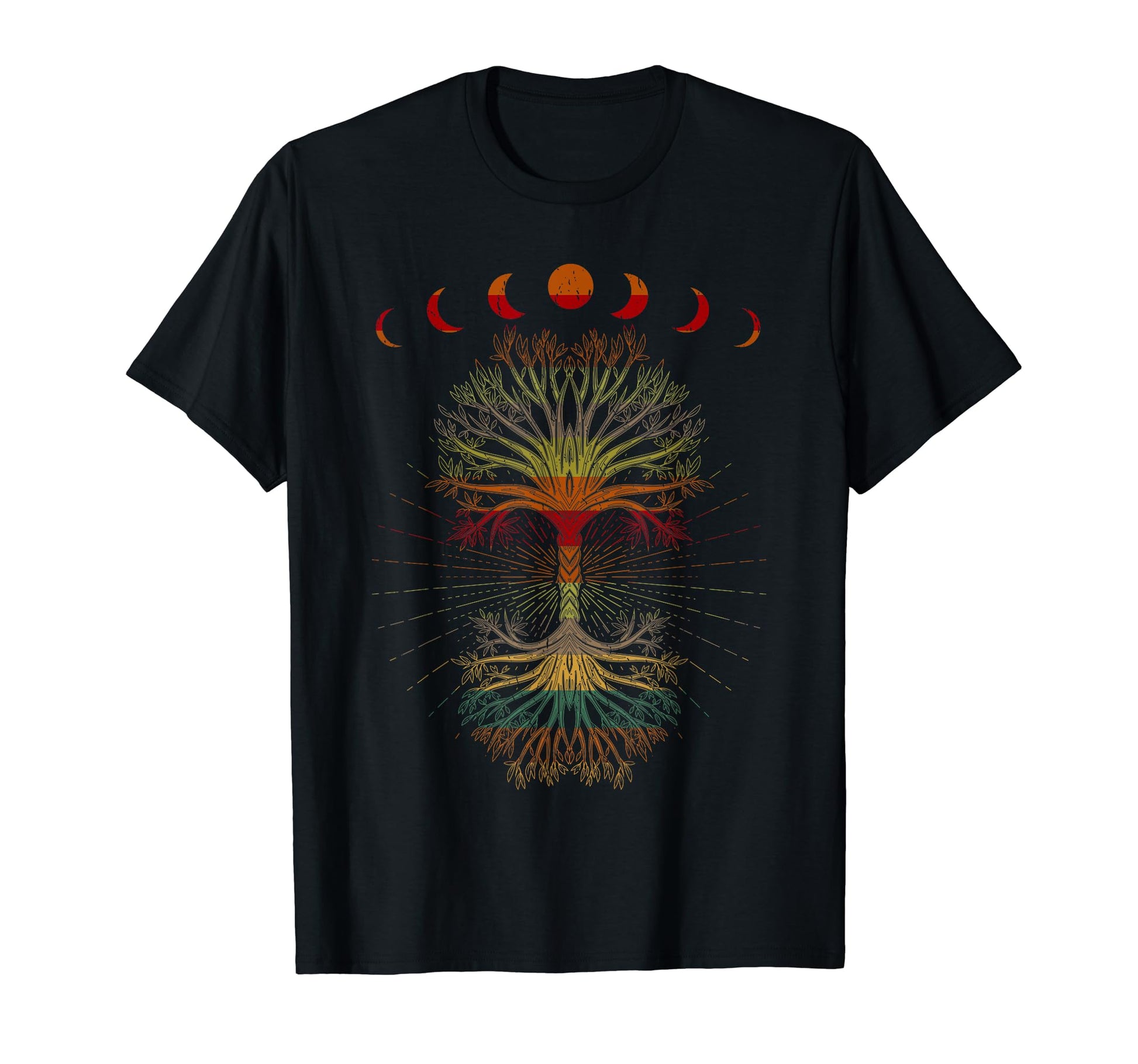 Moon Hippie 60S 70S Vibe Trees Life T-Shirt - Aesthetic Graphic Unisex - T-Shirt, Sweatshirt, Hoodie