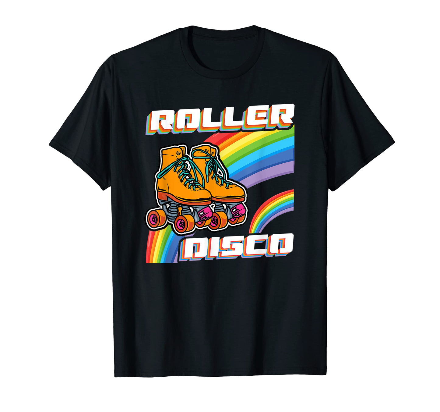 Roller Disco Roller Skates 80S T-Shirt - Fun Novelty Design for Adults - T-Shirt, Sweatshirt, Hoodie
