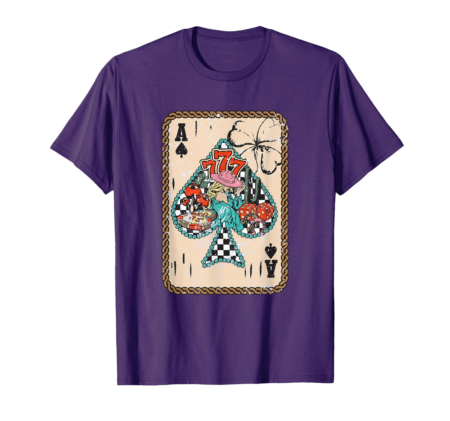 Feeling Lucky Turquoise Frame Trendy T-Shirt - Streetwear Style Men Women - T-Shirt, Sweatshirt, Hoodie