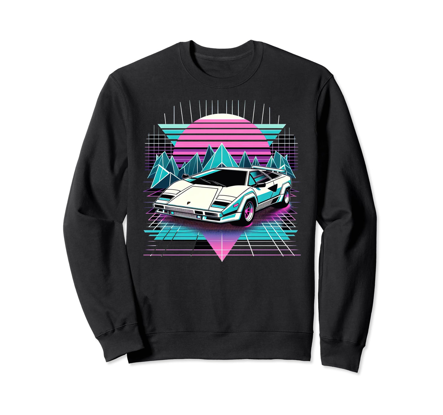 Synthwave Retrowave 80S Sports Sweatshirt - Casual Everyday Wear Men Women - T-Shirt, Sweatshirt, Hoodie