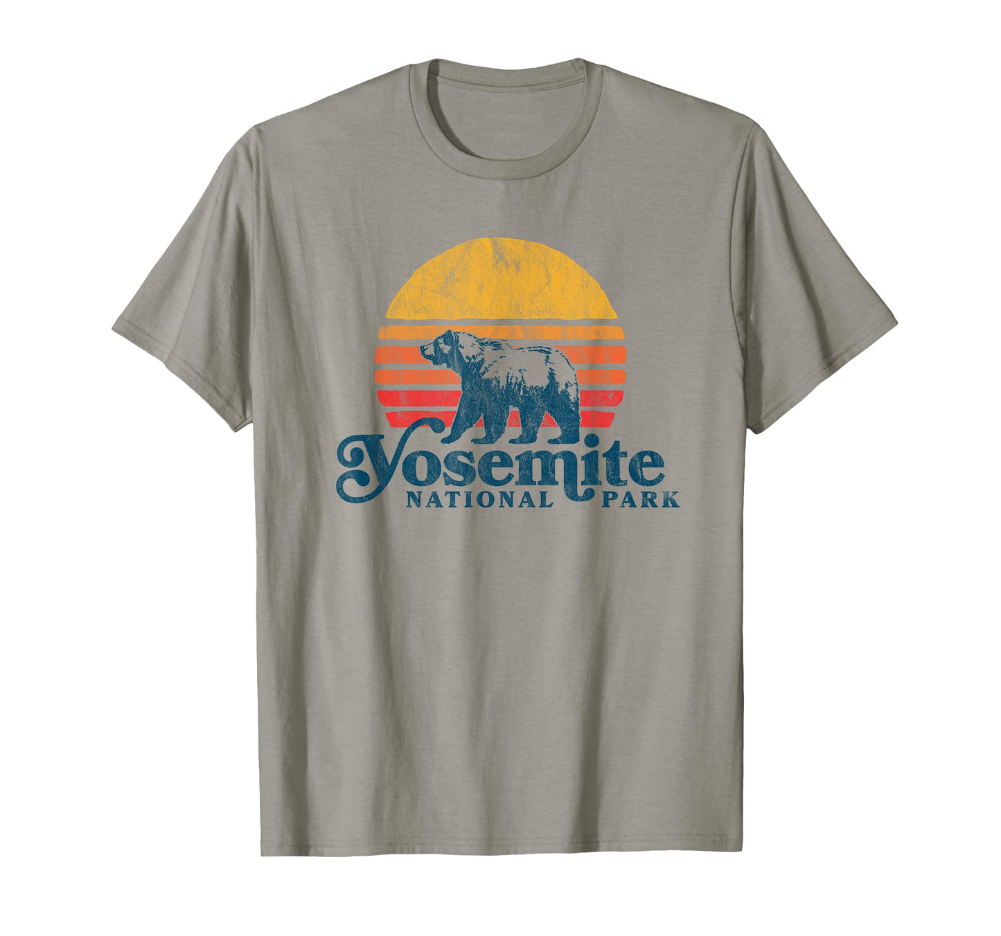 Yosemite National Park Bear And Sun T-Shirt - Custom Art Print Unisex - T-Shirt, Sweatshirt, Hoodie