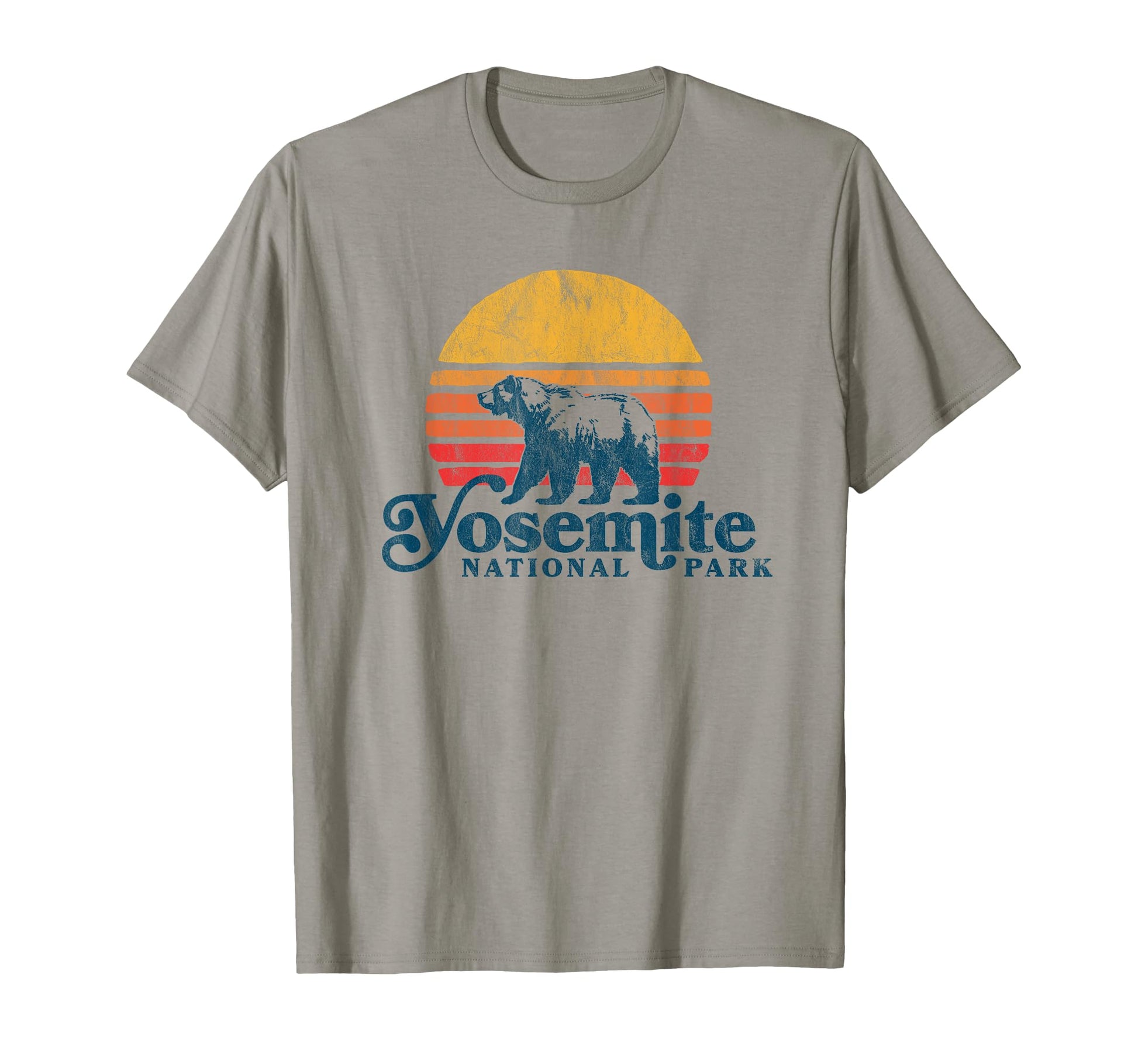 Yosemite National Park Bear And Sun T-Shirt - Custom Art Print Unisex - T-Shirt, Sweatshirt, Hoodie