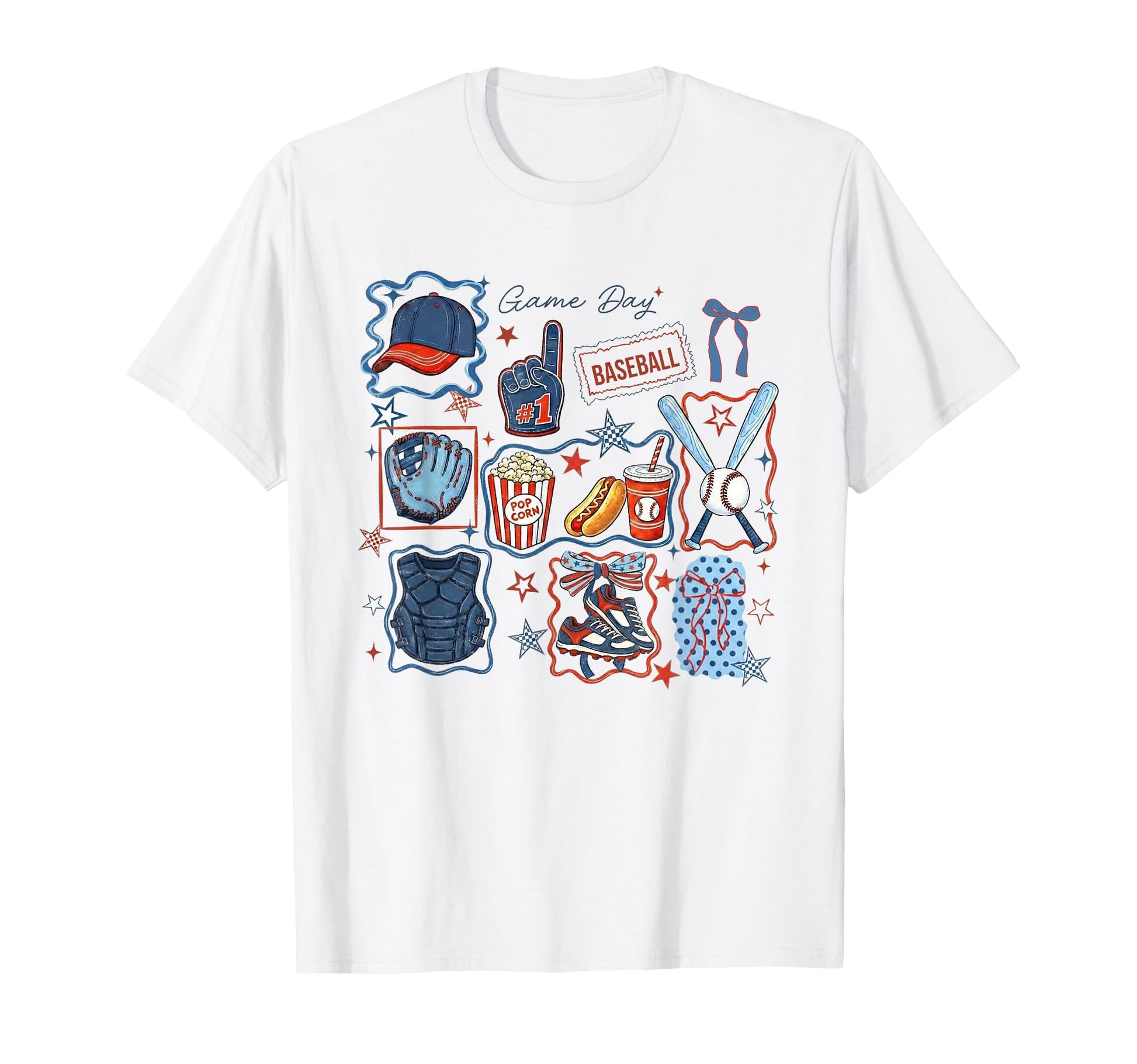 Coquette Game Day Baseball Helmet Bat T-Shirt - Custom Art Print Men Women - T-Shirt, Sweatshirt, Hoodie