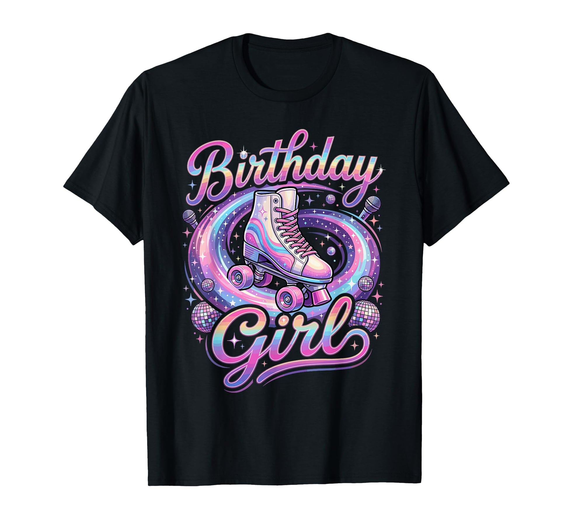 Roller Skate Disco Party Birthday T-Shirt - Graphic Print Unisex - T-Shirt, Sweatshirt, Hoodie