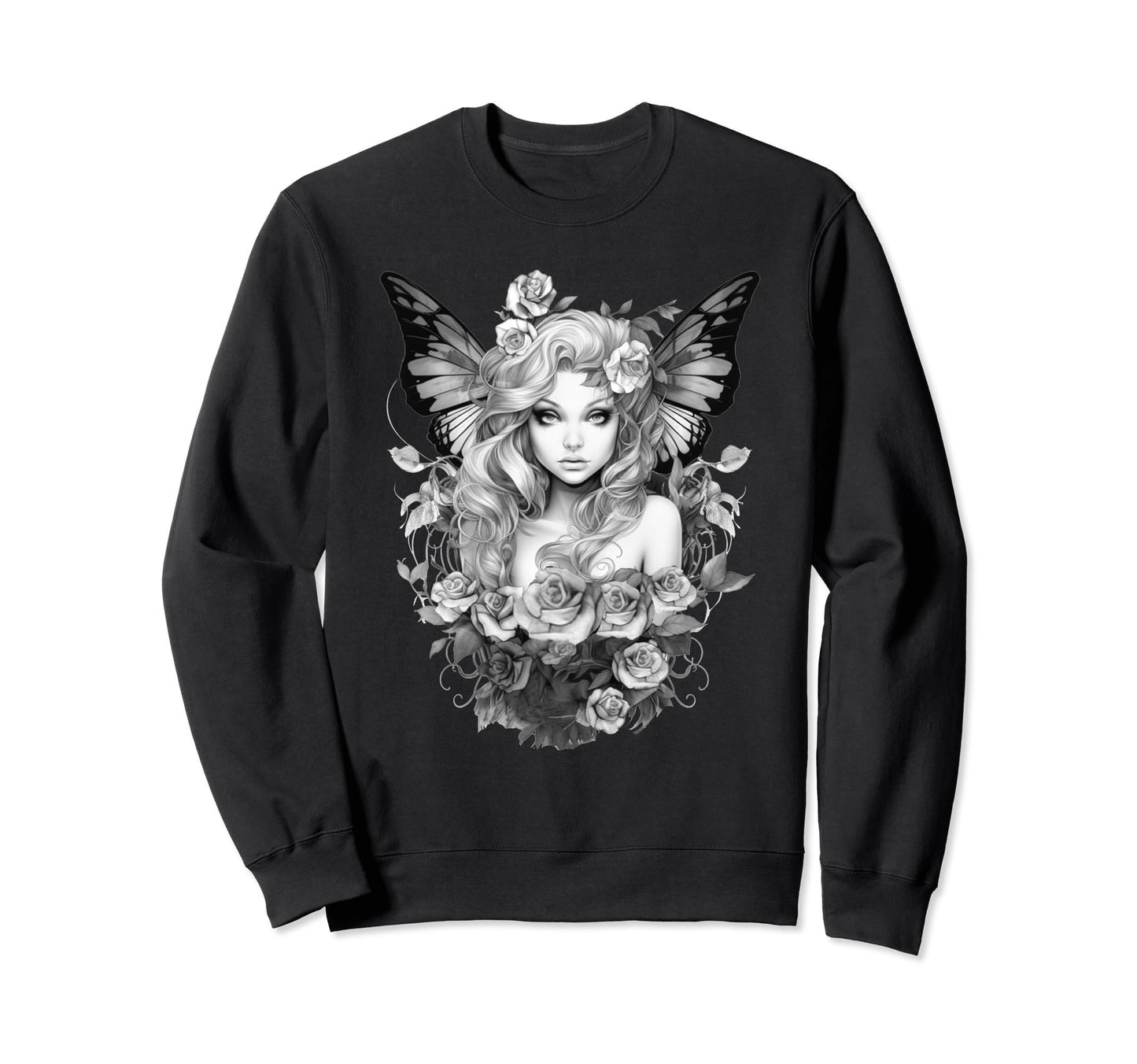 Fairy Butterfly Wings Fairycore Sweatshirt - Fun Novelty Design Unisex - T-Shirt, Sweatshirt, Hoodie