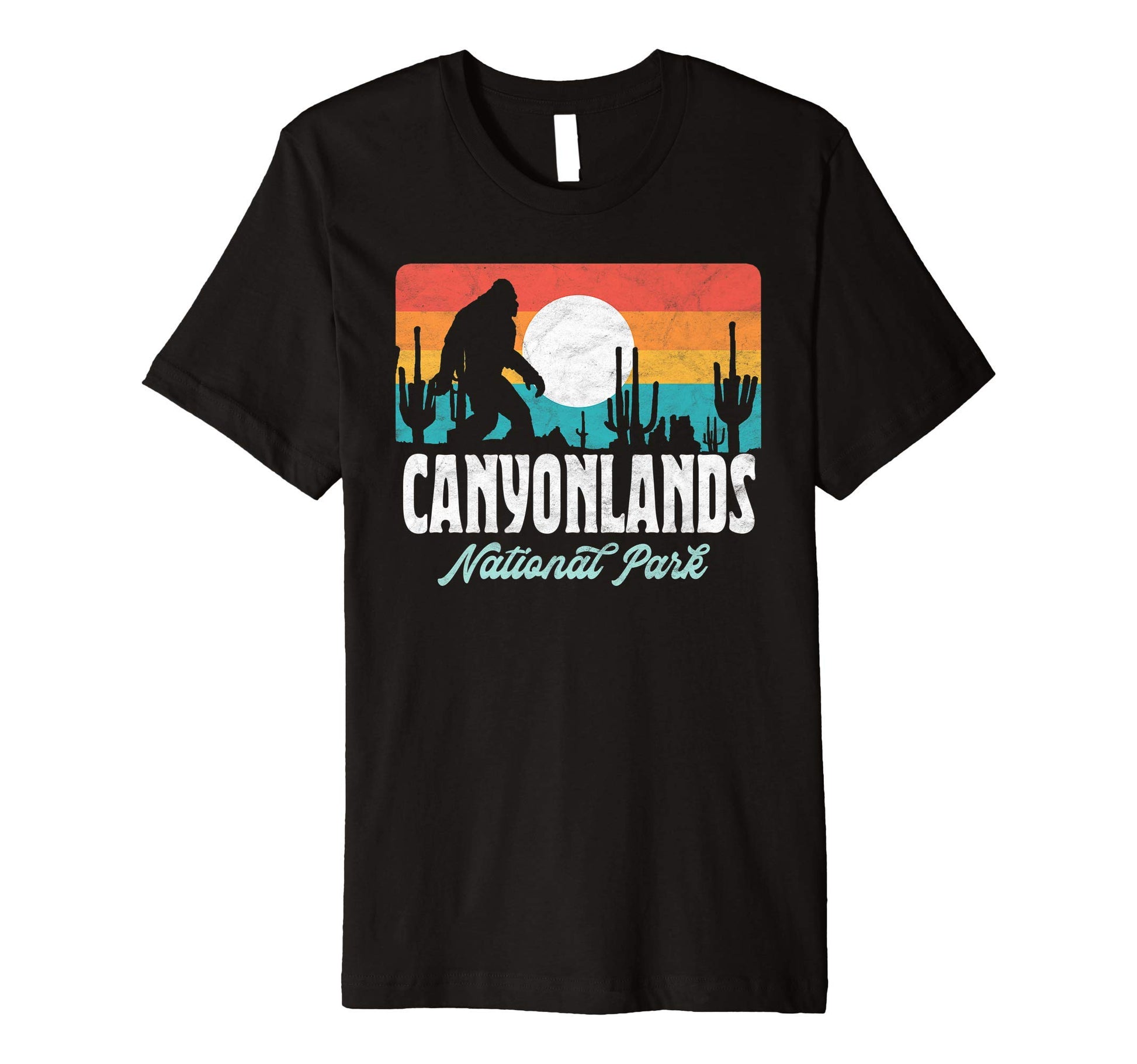 Canyonlands National Park Bigfoot T-Shirt - Fun Novelty Design for Adults - T-Shirt, Sweatshirt, Hoodie