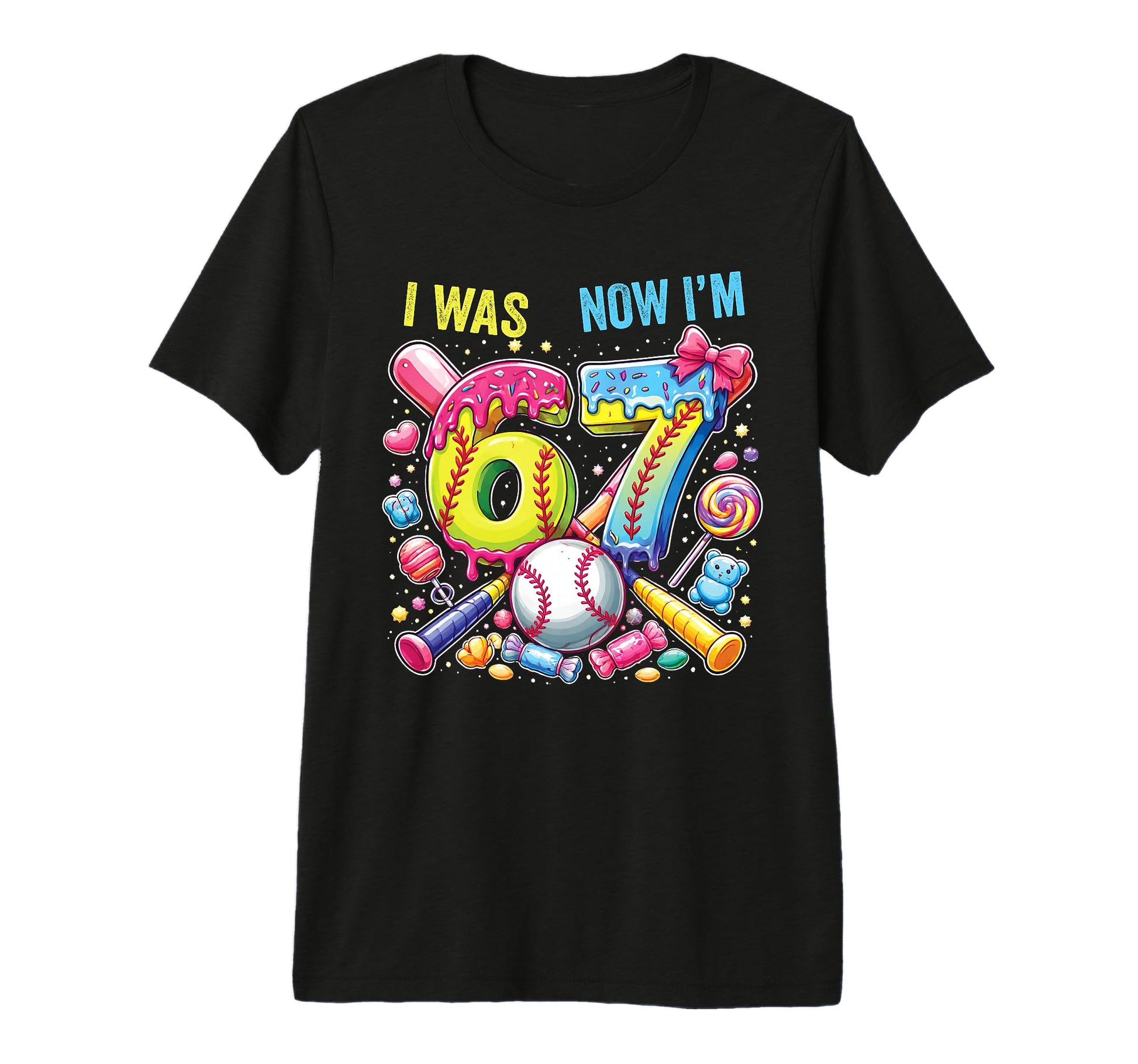 I Was 6 Now Im 7 Birthday T-Shirt - Casual Everyday Wear for Adults - T-Shirt, Sweatshirt, Hoodie