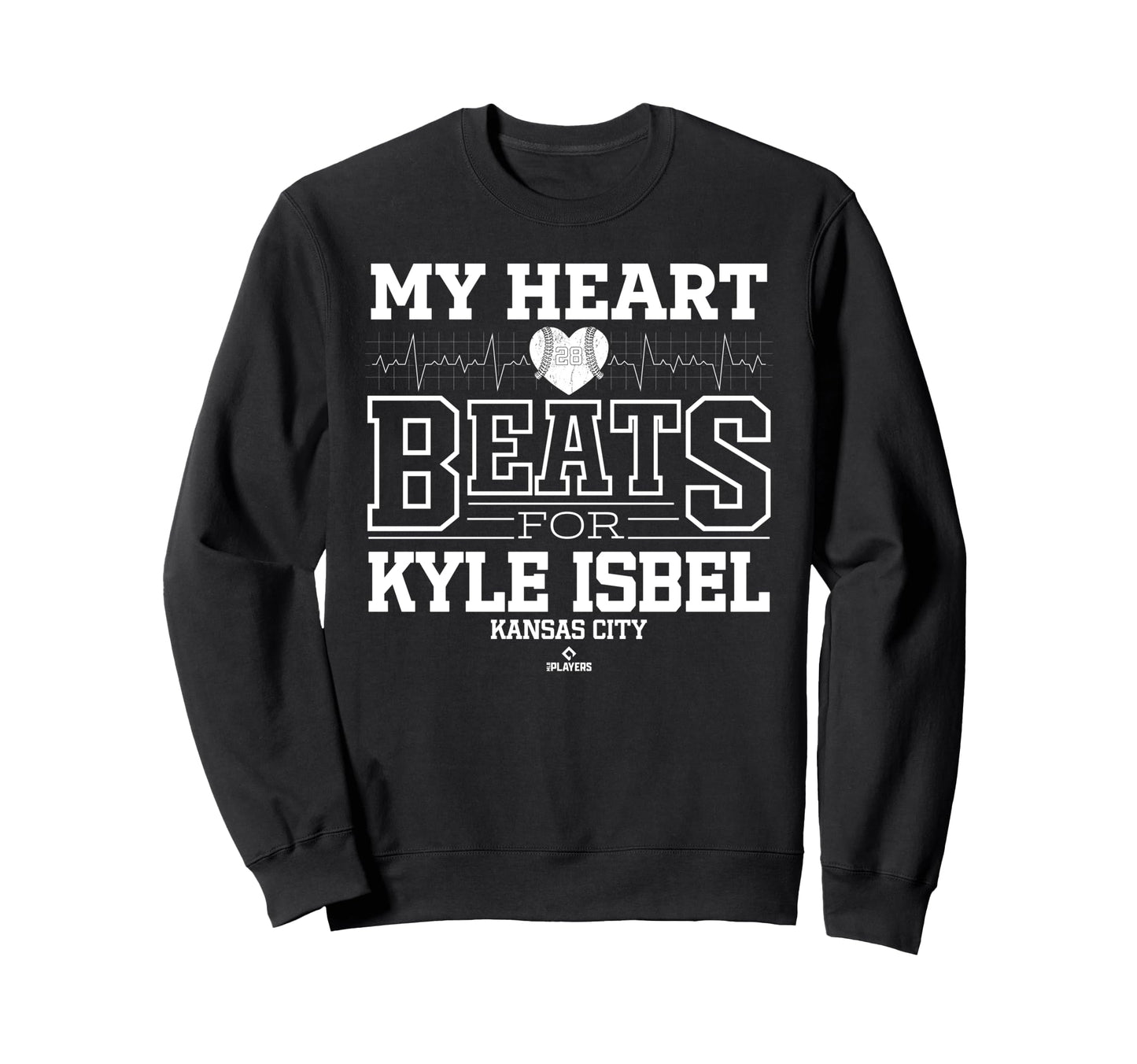 My Heart Beats Kyle Isbel Kansas Sweatshirt - Custom Art Print Men Women - T-Shirt, Sweatshirt, Hoodie
