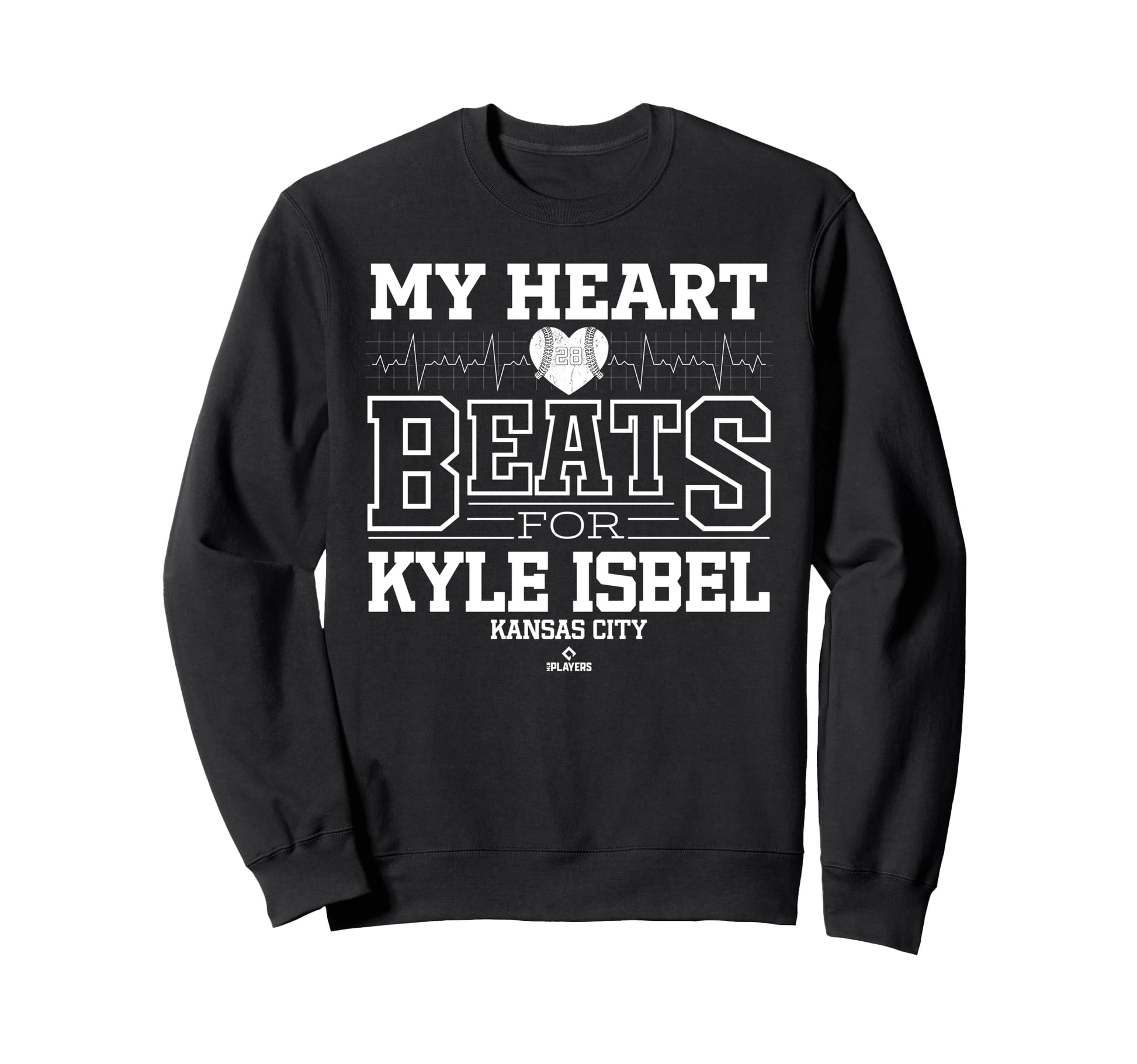 My Heart Beats Kyle Isbel Kansas Sweatshirt - Custom Art Print Men Women - T-Shirt, Sweatshirt, Hoodie