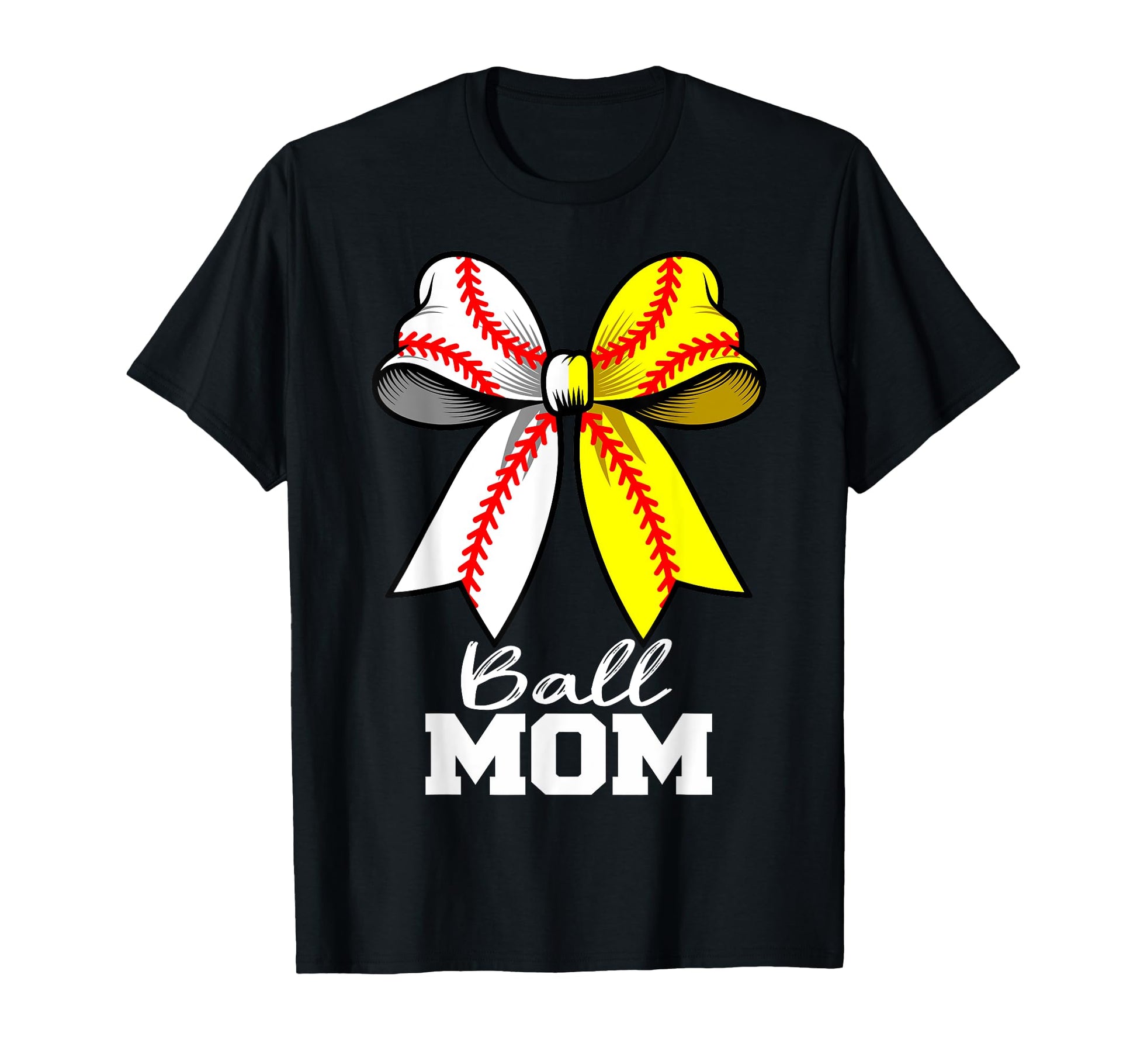 Ball Mom Baseball Softball Mom Coquette T-Shirt - Trendy Graphic Men Women - T-Shirt, Sweatshirt, Hoodie
