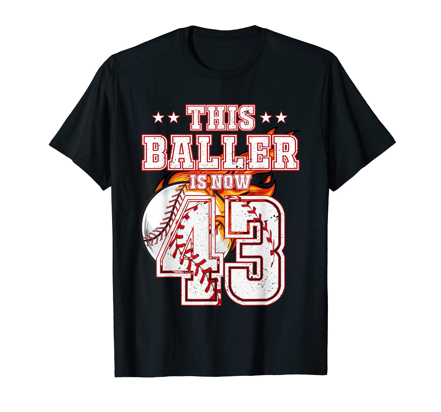 This Baller Is Now 43 Years Old T-Shirt - Aesthetic Graphic Unisex - T-Shirt, Sweatshirt, Hoodie