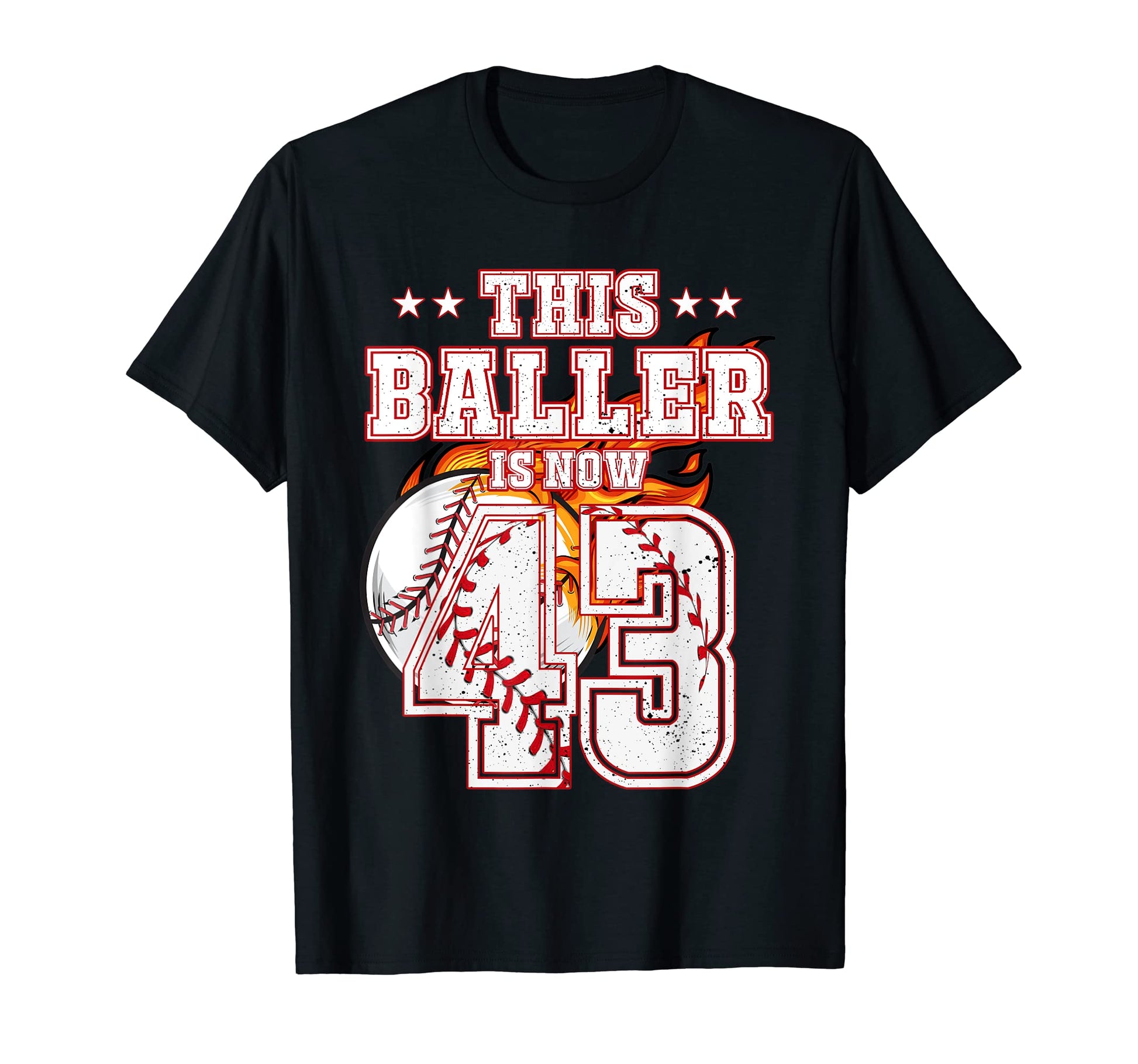 This Baller Is Now 43 Years Old T-Shirt - Aesthetic Graphic Unisex - T-Shirt, Sweatshirt, Hoodie