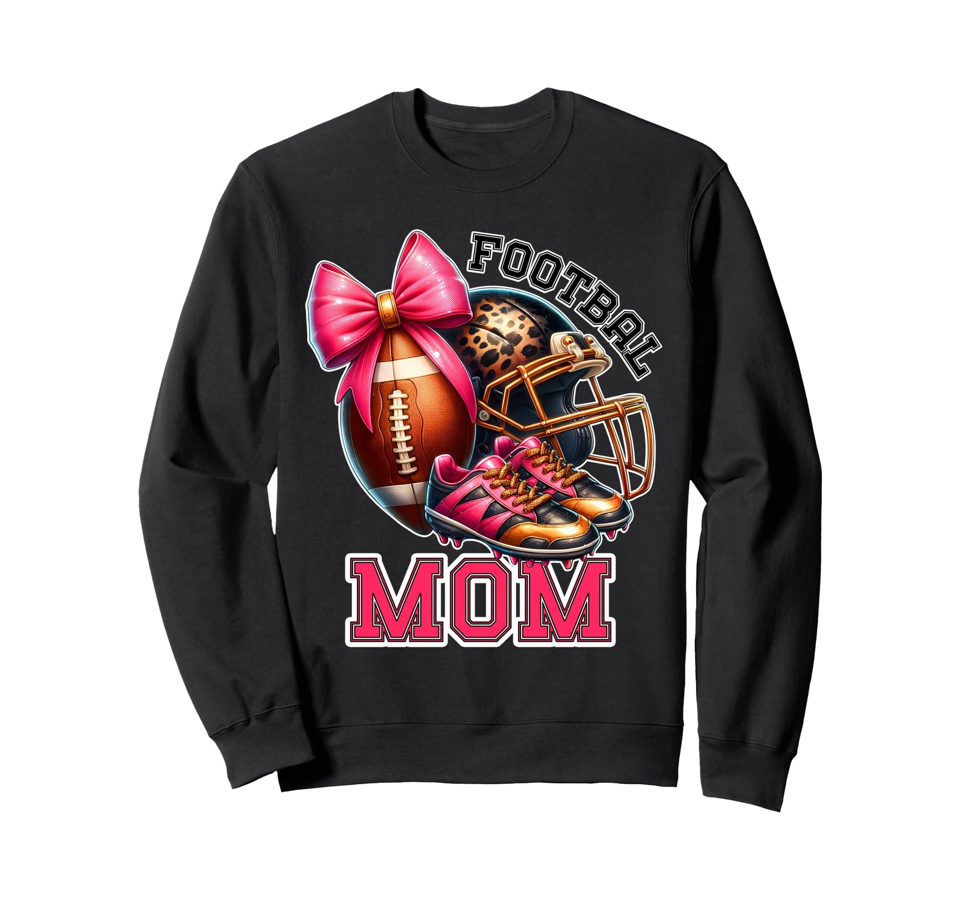 Baseball Game Day Leopard Shoes Sweatshirt - Casual Everyday Wear Unisex - T-Shirt, Sweatshirt, Hoodie