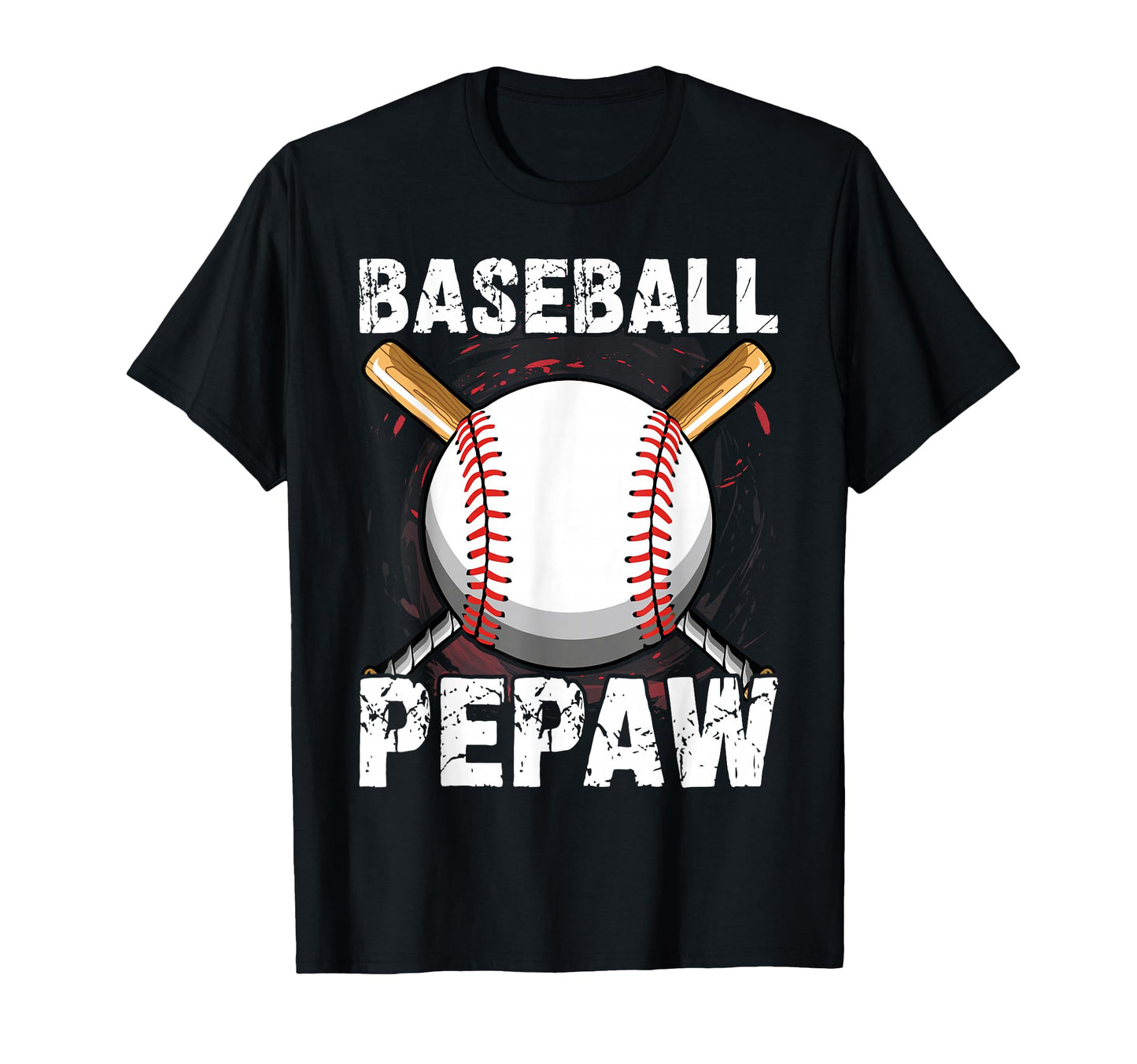 Distressed Baseball Pepaw Family T-Shirt - Graphic Print for Adults - T-Shirt, Sweatshirt, Hoodie