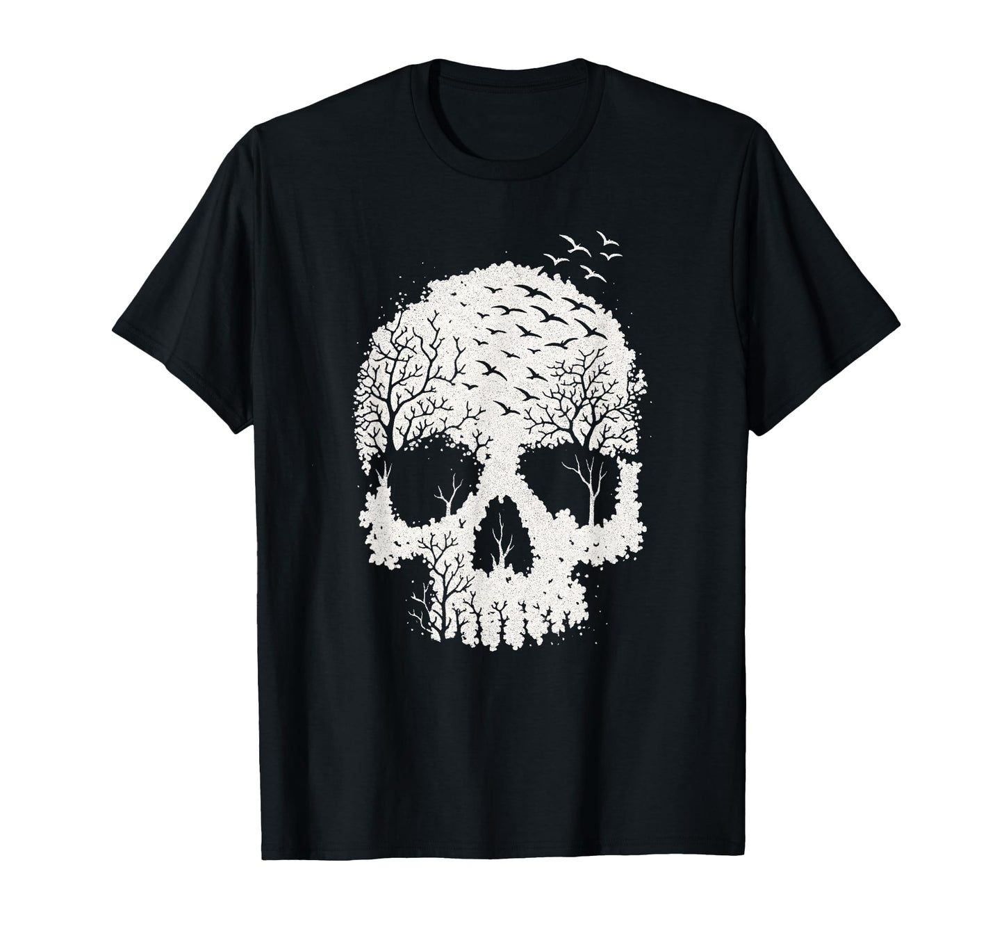 Skull Nature Forest Gothic Grunge Punk T-Shirt - Graphic Print for Adults - T-Shirt, Sweatshirt, Hoodie