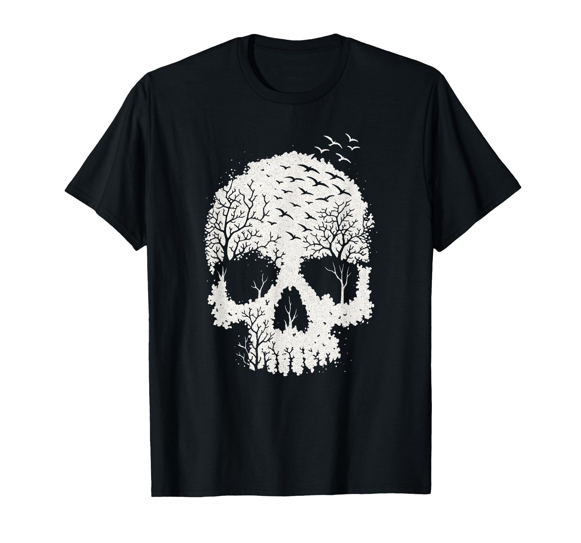 Skull Nature Forest Gothic Grunge Punk T-Shirt - Graphic Print for Adults - T-Shirt, Sweatshirt, Hoodie
