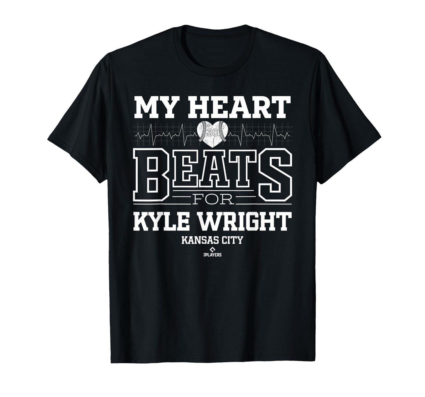 My Heart Beats Kyle Wright Kansas City T-Shirt - Unique Graphic Men Women - T-Shirt, Sweatshirt, Hoodie