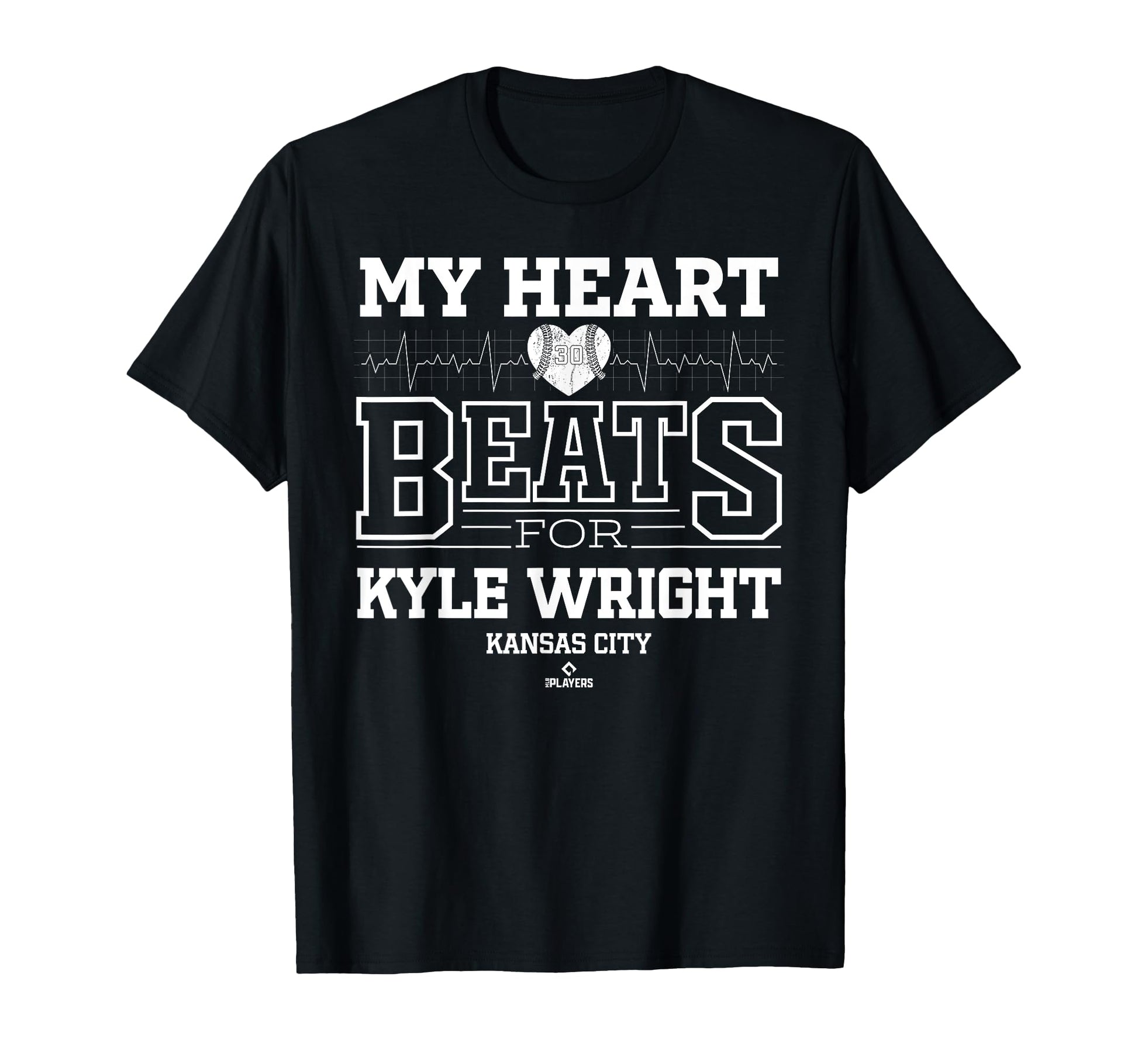 My Heart Beats Kyle Wright Kansas City T-Shirt - Unique Graphic Men Women - T-Shirt, Sweatshirt, Hoodie