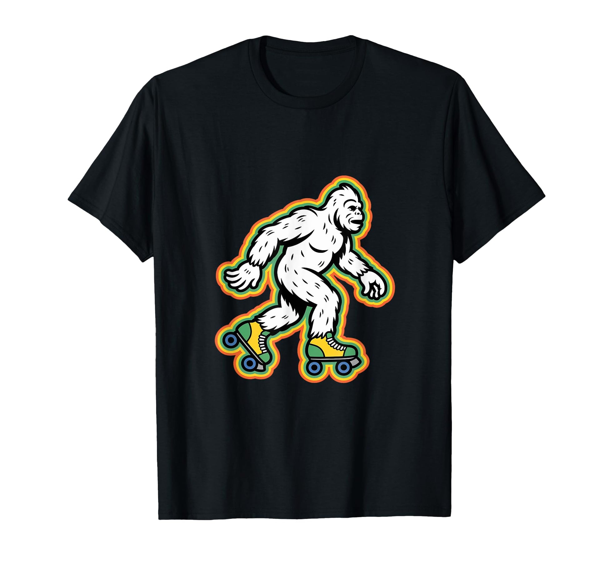 Bigfoot Roller Skate Shoes Roller T-Shirt - Minimalist Print for Adults - T-Shirt, Sweatshirt, Hoodie