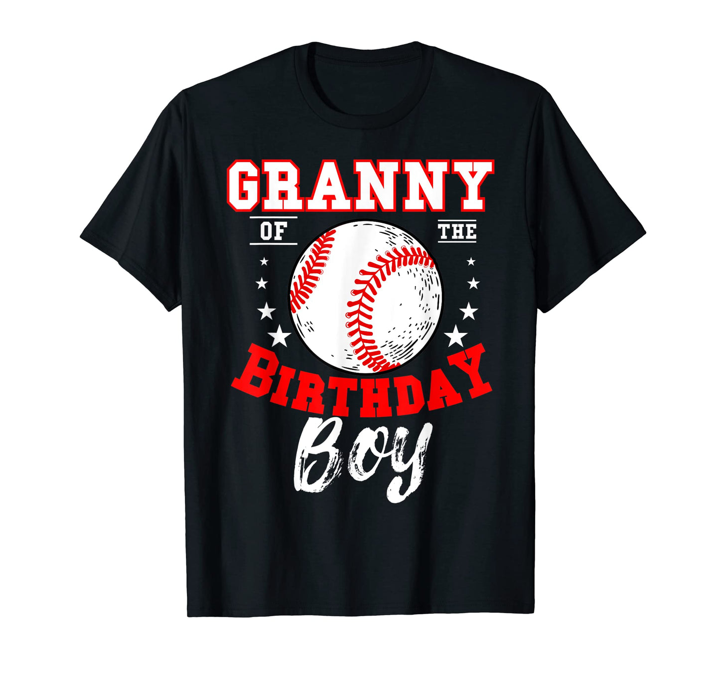 Granny Birthday Baseball Theme Bday T-Shirt - Minimalist Print Unisex - T-Shirt, Sweatshirt, Hoodie