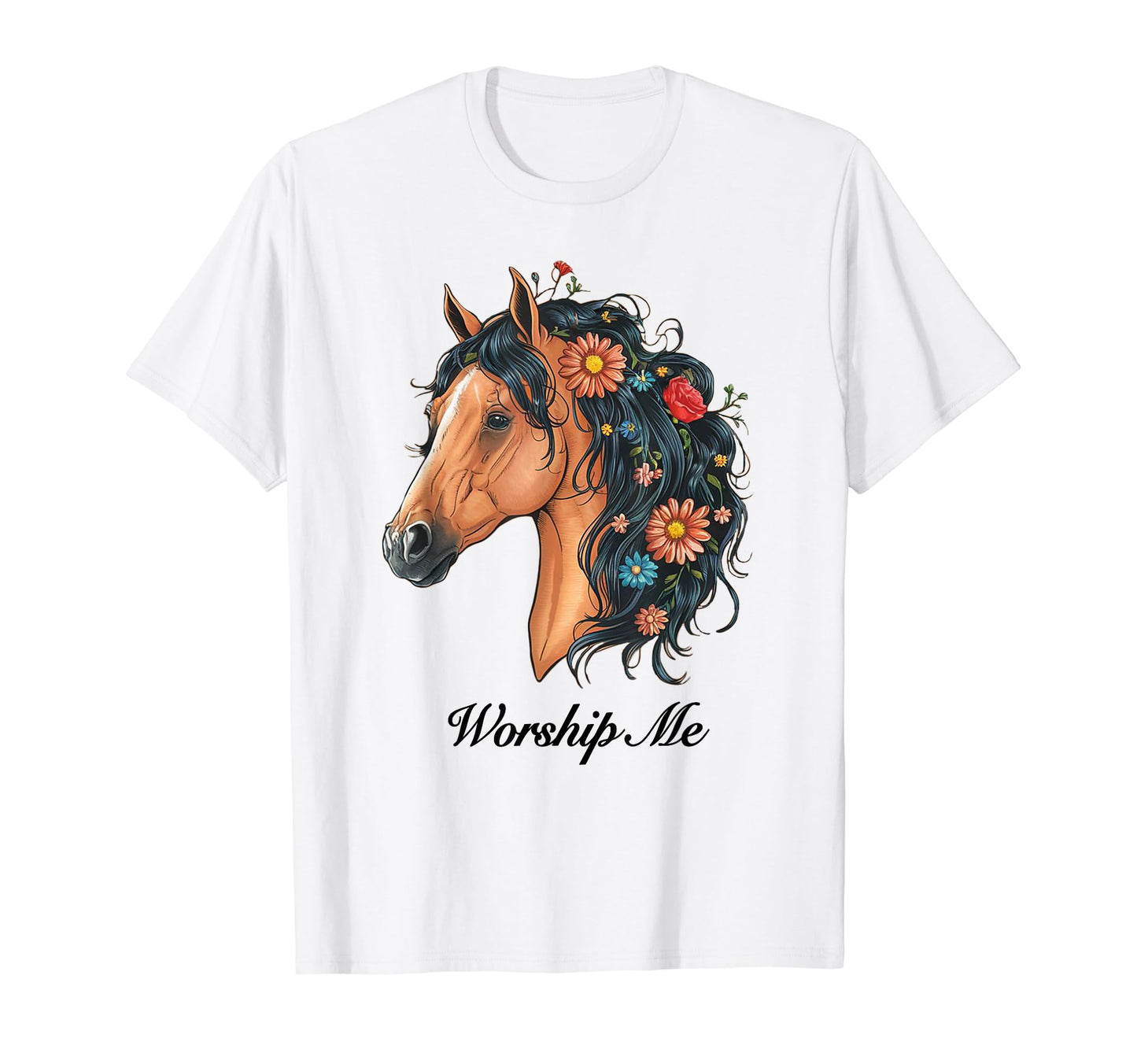Coquette Worship Me Horse Girlcore Y2K T-Shirt - Unique Graphic Unisex - T-Shirt, Sweatshirt, Hoodie
