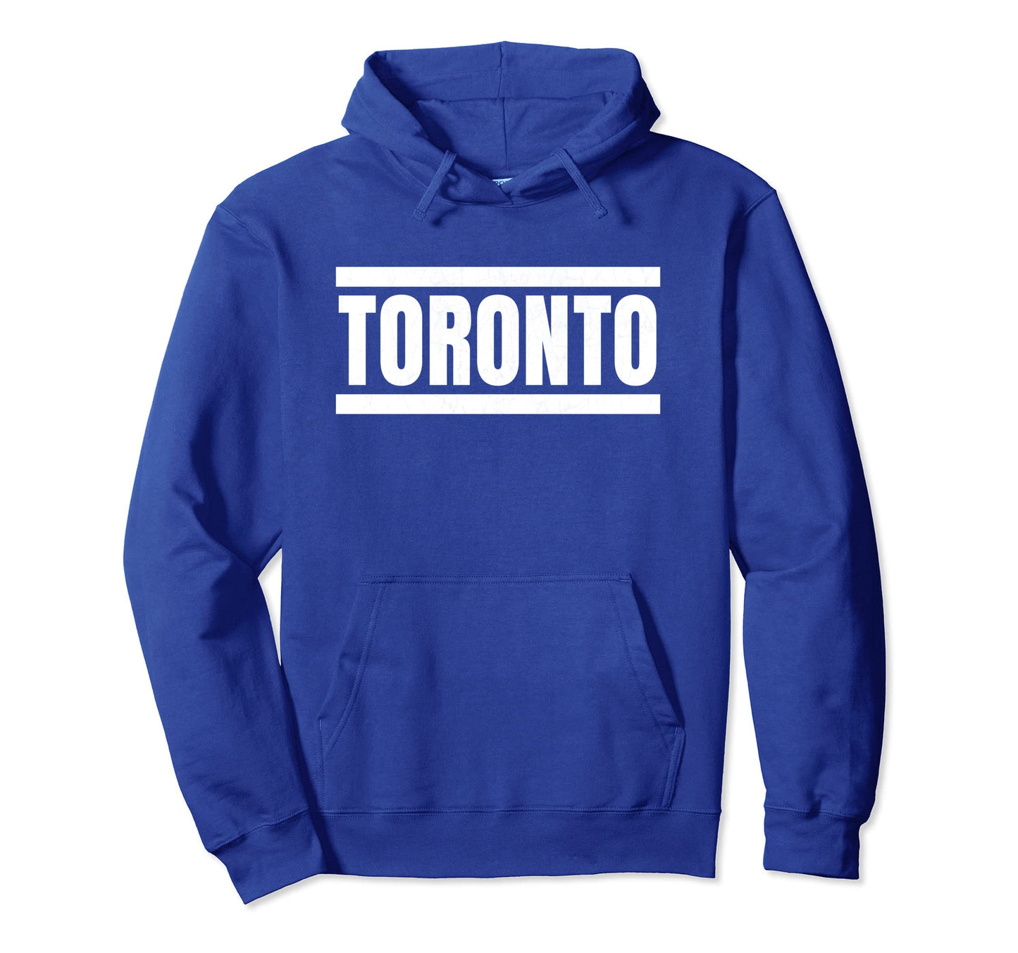 Toronto Canada Blue White Striped Hoodie - Custom Art Print Men Women - T-Shirt, Sweatshirt, Hoodie