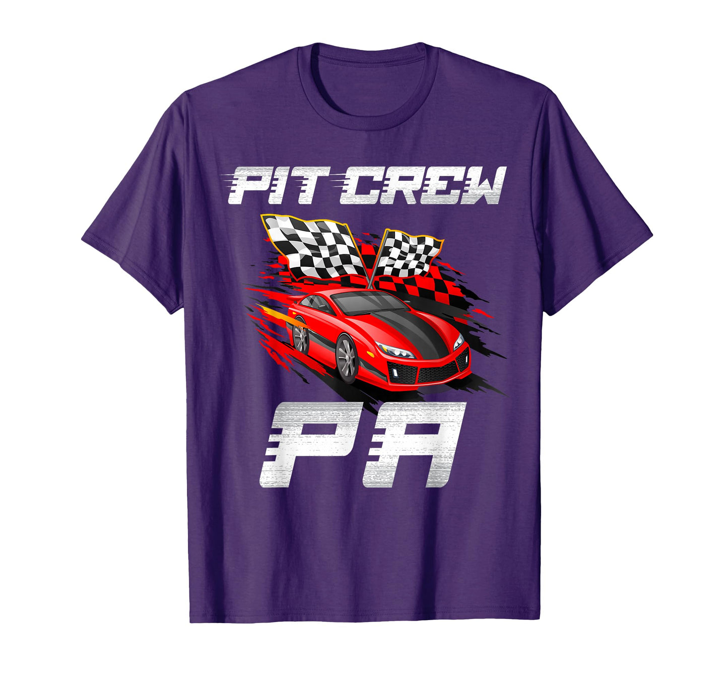 Pit Crew Pa Race Car Birthday Racing T-Shirt - Custom Art Print Men Women - T-Shirt, Sweatshirt, Hoodie