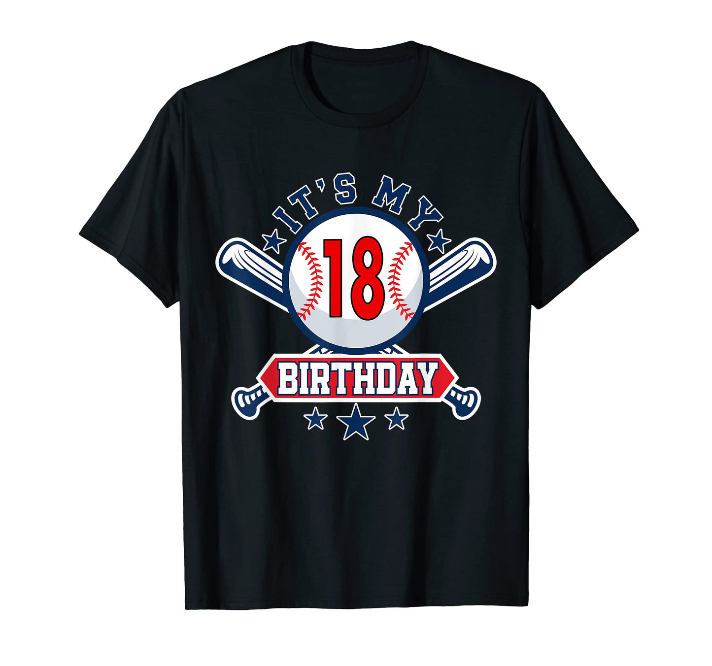 18 Years Old Baseball Player 18Th T-Shirt - Aesthetic Graphic Unisex - T-Shirt, Sweatshirt, Hoodie