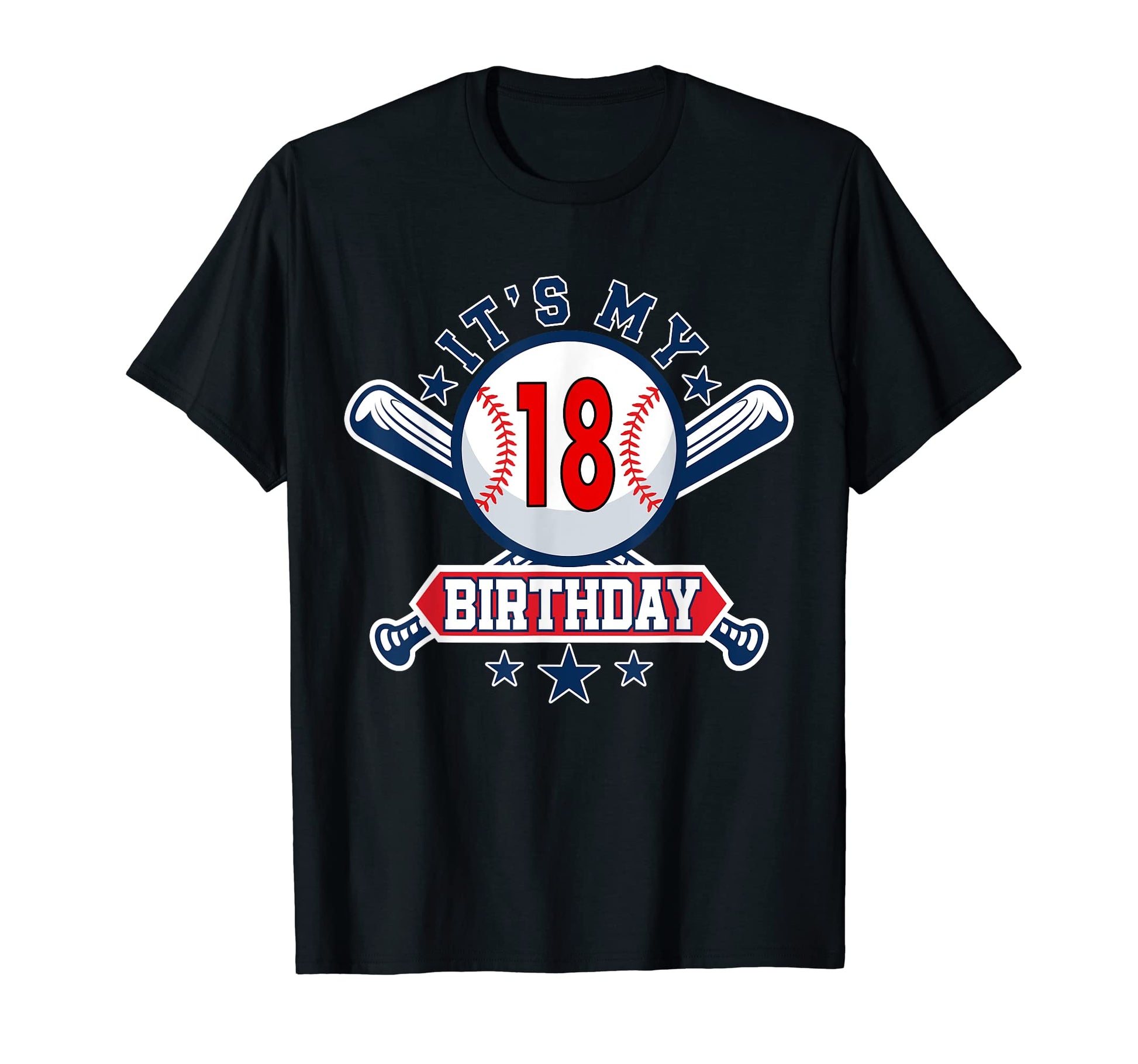 18 Years Old Baseball Player 18Th T-Shirt - Aesthetic Graphic Unisex - T-Shirt, Sweatshirt, Hoodie