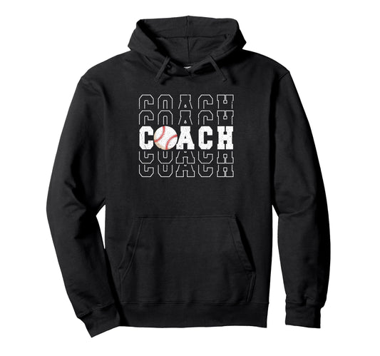 Baseball Coach Team Manager Sport Hoodie - Aesthetic Graphic Unisex - T-Shirt, Sweatshirt, Hoodie