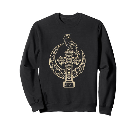 Alt Emo Y2K Fairycore Crescent Moon Sweatshirt - Graphic Print for Adults - T-Shirt, Sweatshirt, Hoodie