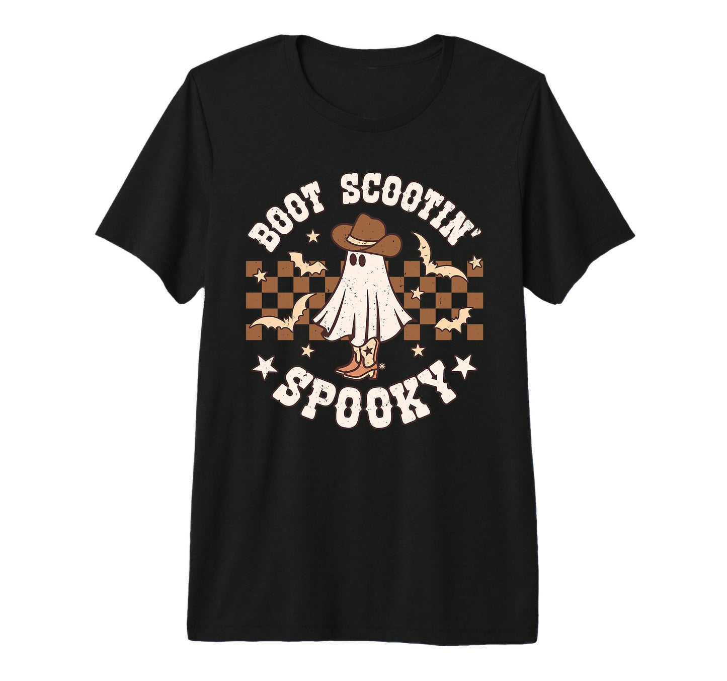 Boot Scootin Spooky Groovy Western T-Shirt - Trendy Graphic for Adults - T-Shirt, Sweatshirt, Hoodie