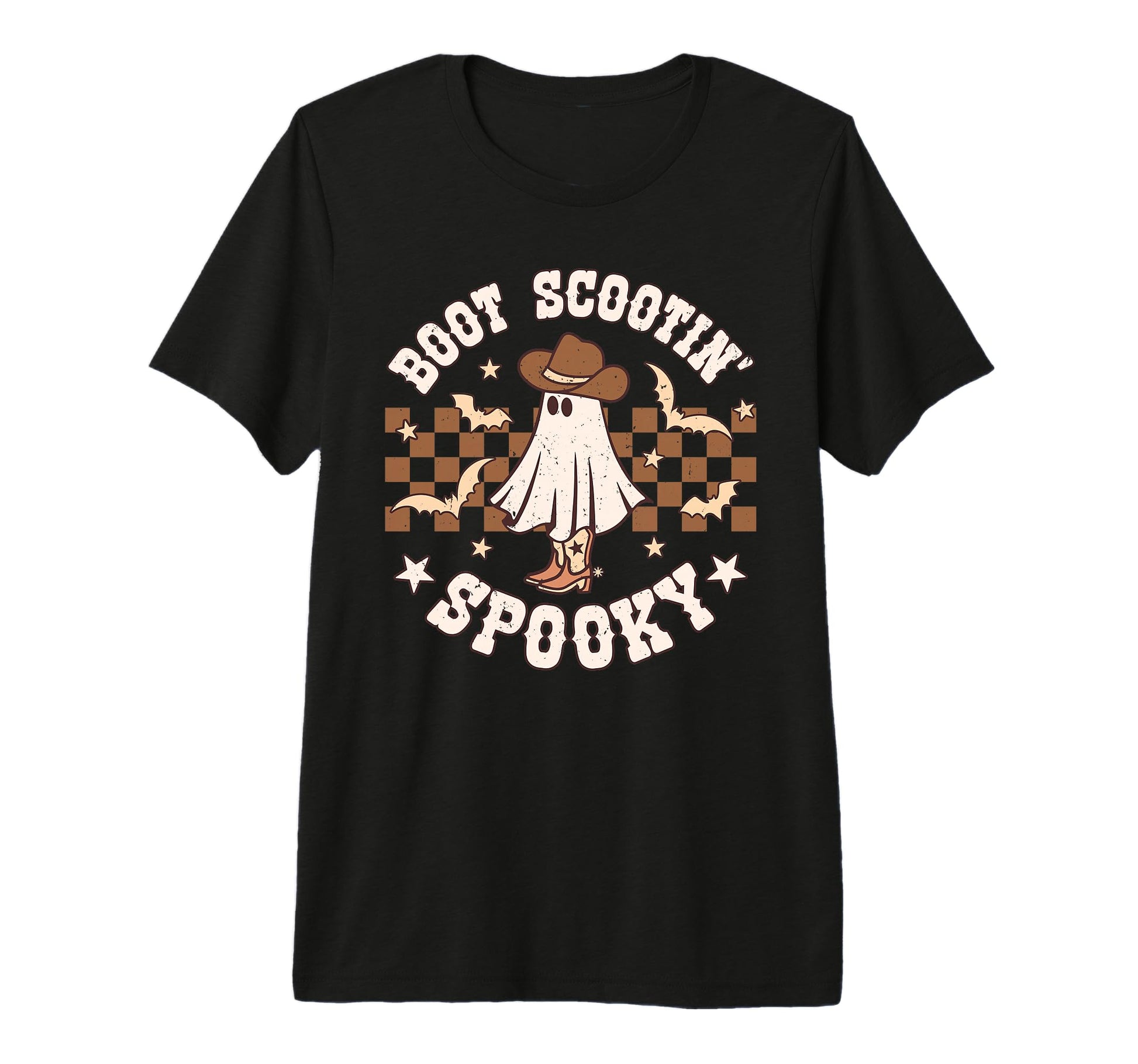 Boot Scootin Spooky Groovy Western T-Shirt - Trendy Graphic for Adults - T-Shirt, Sweatshirt, Hoodie